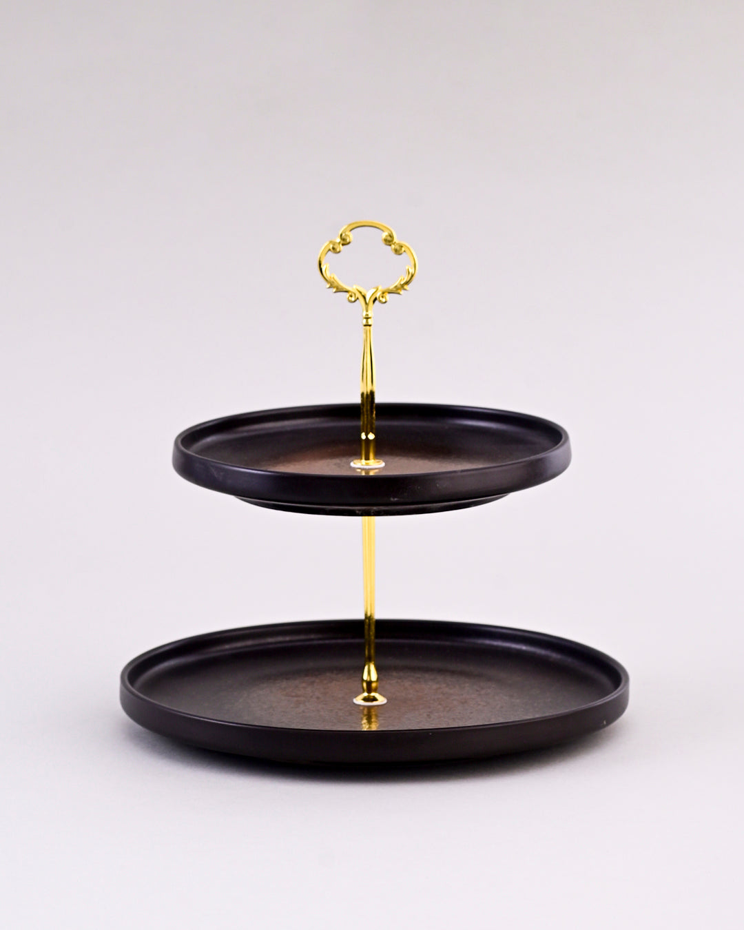 Charcoal Eclipse 2-Tier Cake Stand