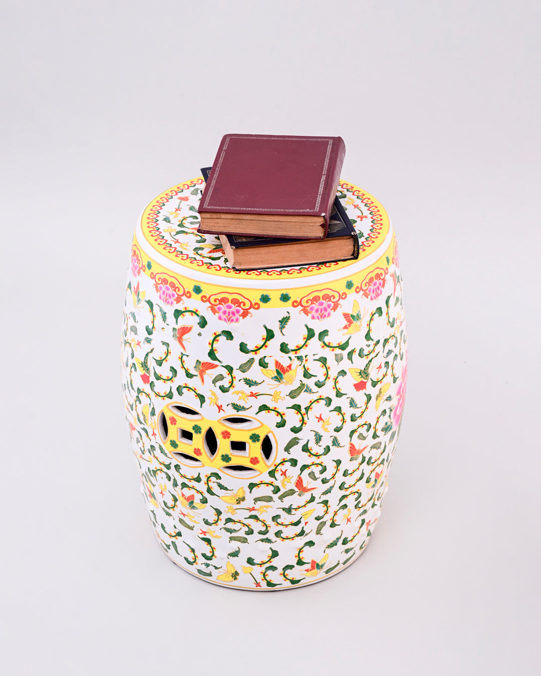 Floral Harmony Garden Stool