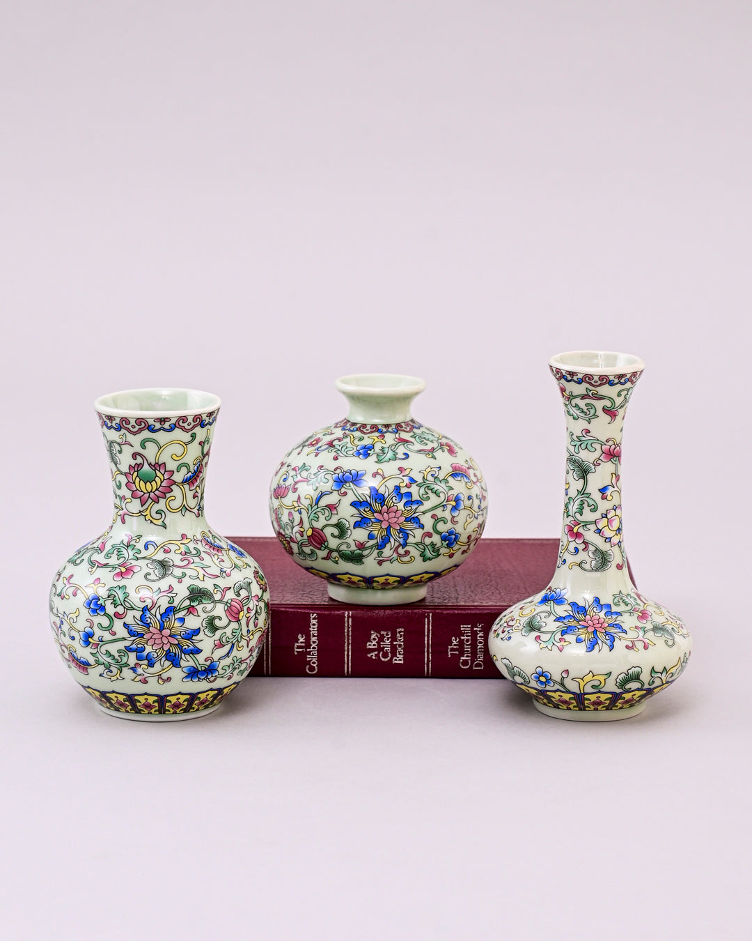 Famille Verte Garden Blossom Vase - Set Of 3