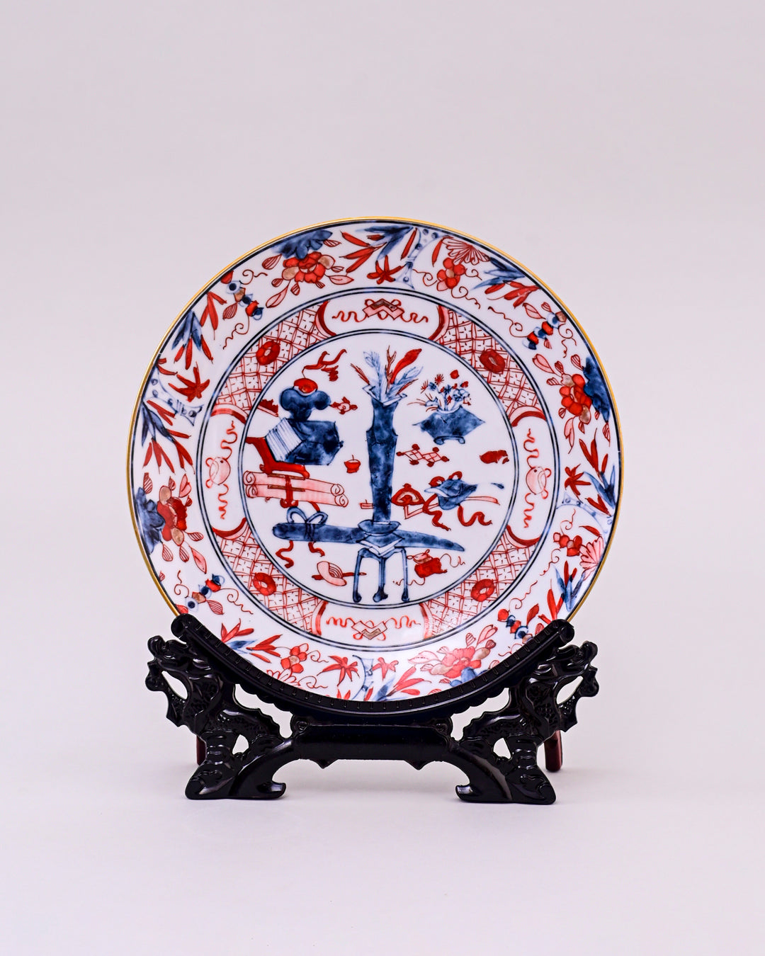 Oriental Imari Garden Decorative Plate - 26 cm