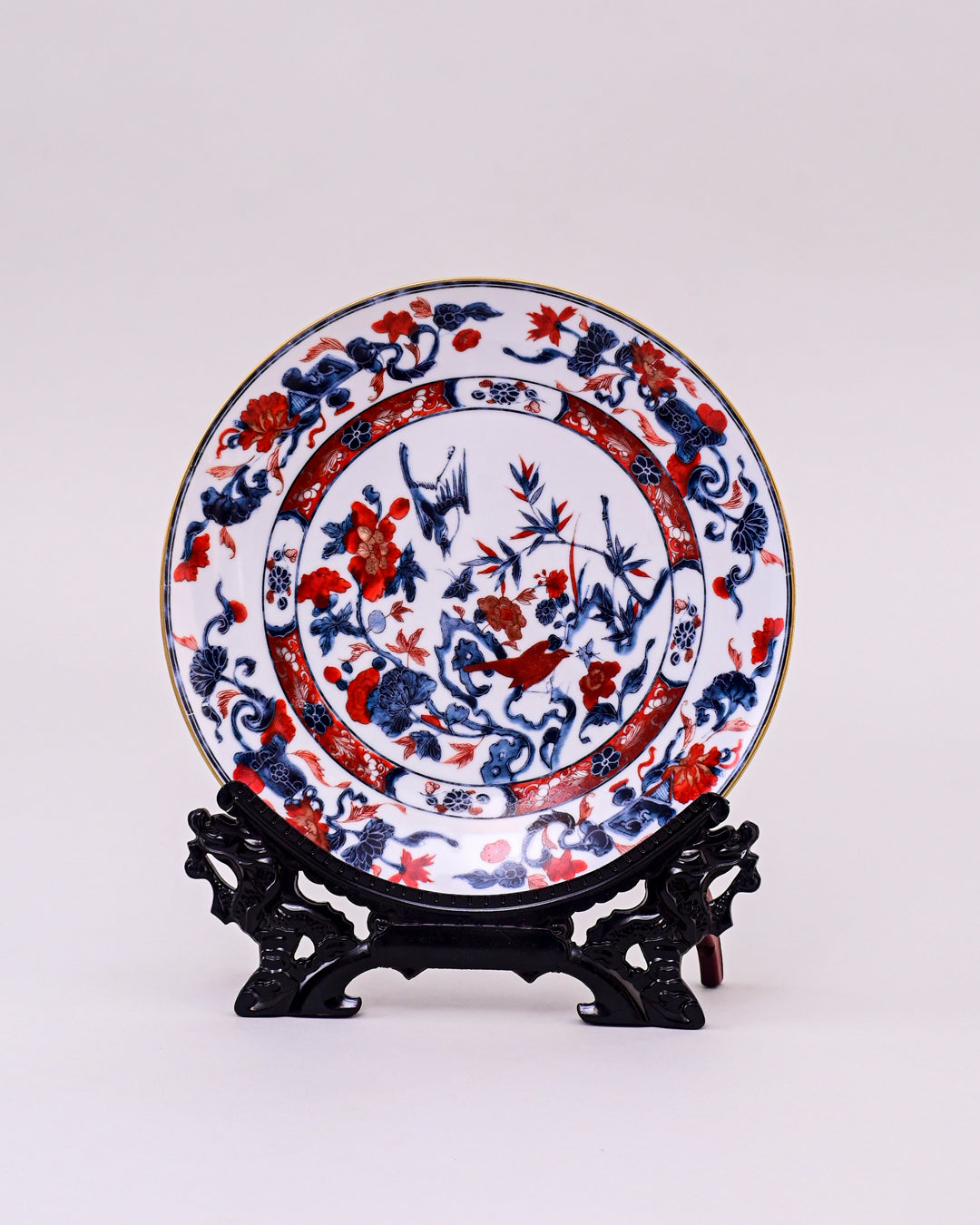 Oriental Imari Garden Decorative Plate - 26 cm