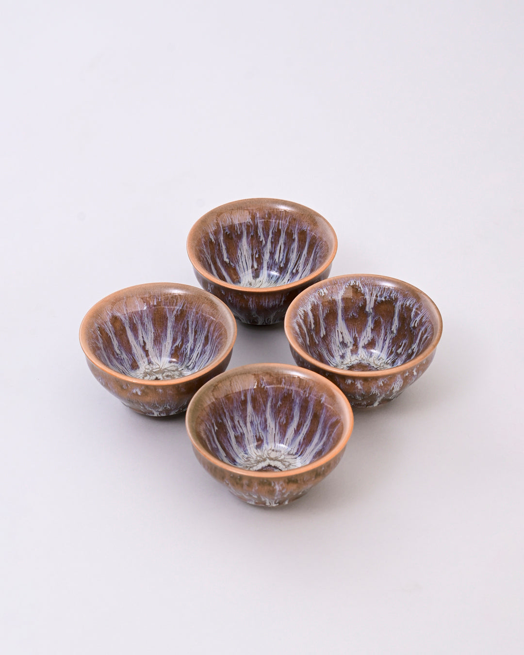 Rustic Drip Glaze Ceramic Dip Bowl