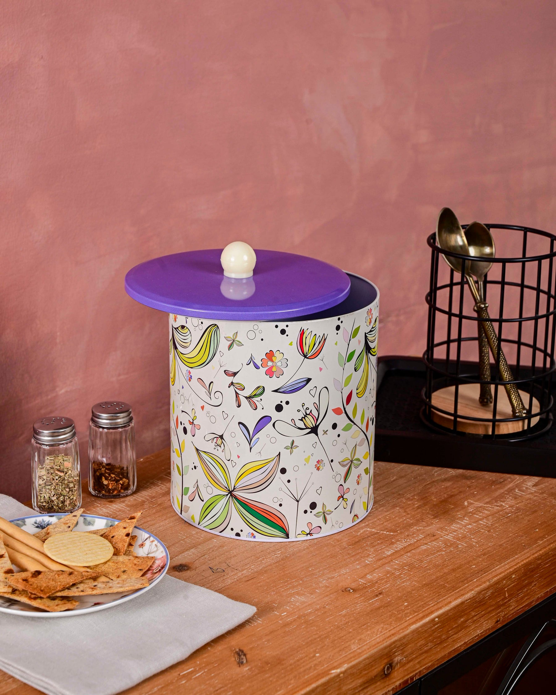 Whimsical Bloom Kitchen Storage Canister
