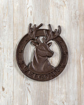 Rustic Cast Iron The Elk Welcome Sign