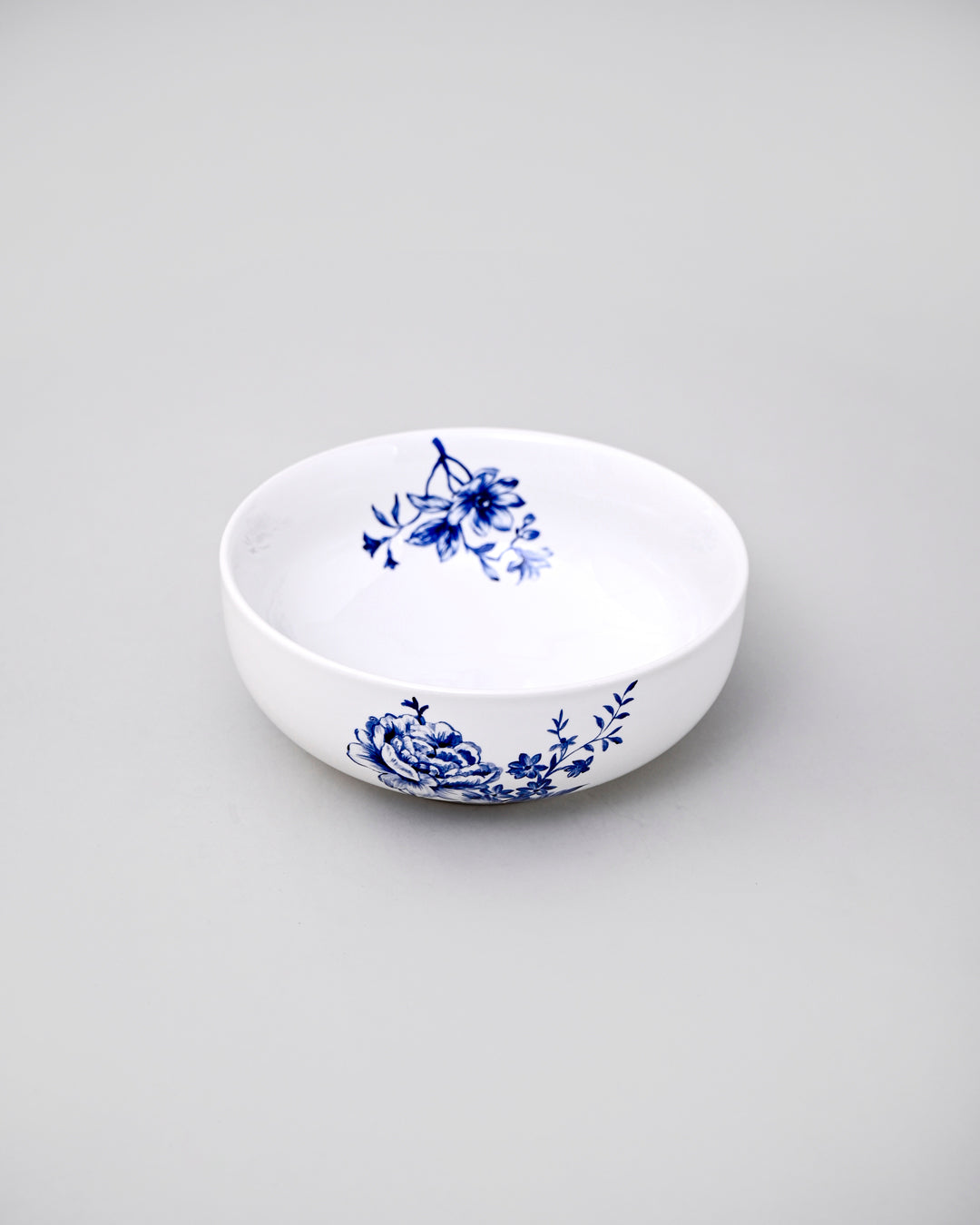Azure Bloom Ceramic Dinner Set - 21 Piece