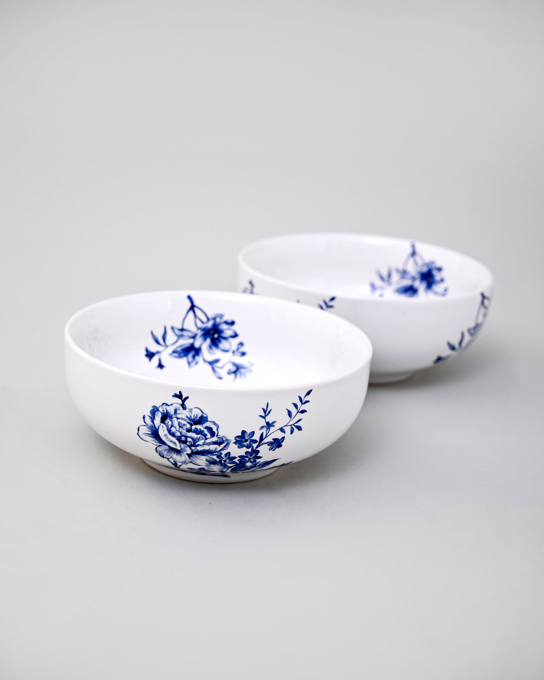 Azure Bloom Ceramic Dinner Set - 21 Piece