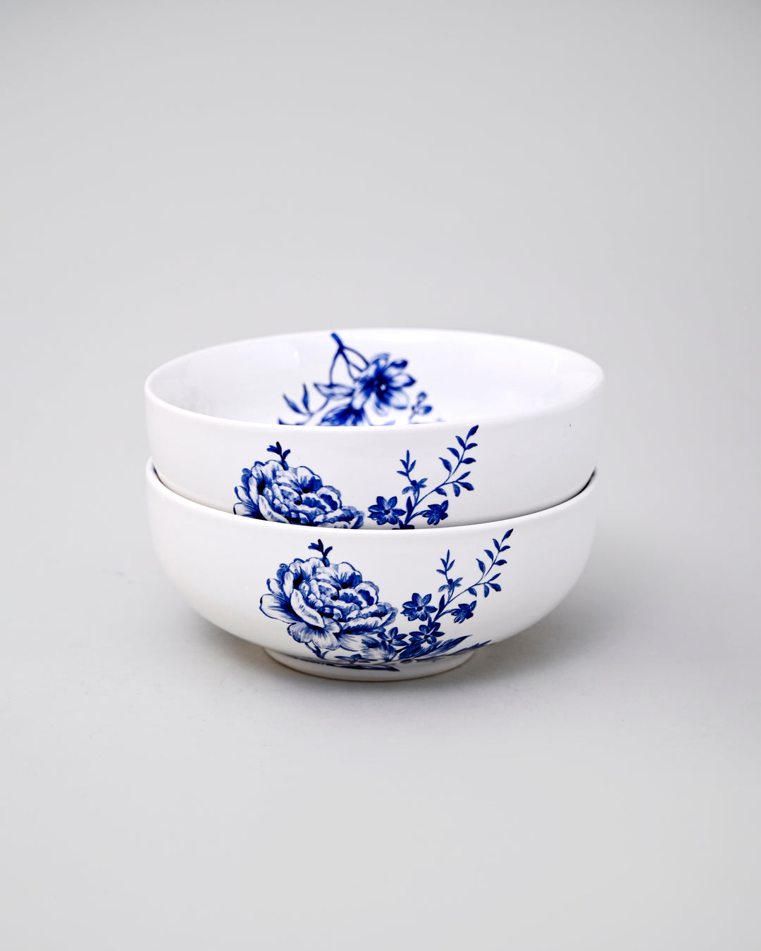Azure Bloom Ceramic Dinner Set - 21 Piece