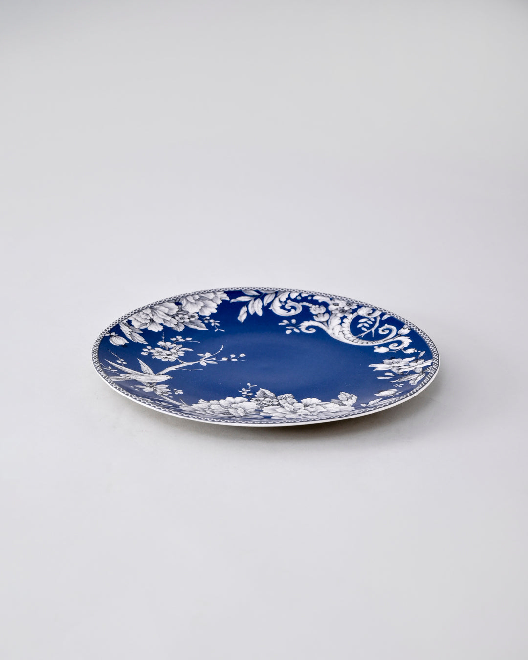 Royal Blue Floral Dinner Plate - Set Of 6