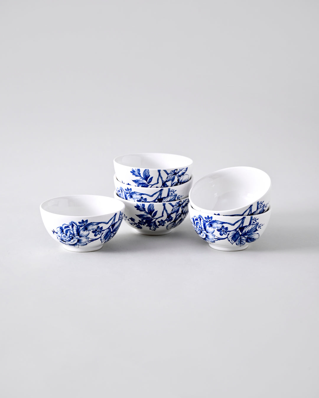 Blue & White Floral Katori