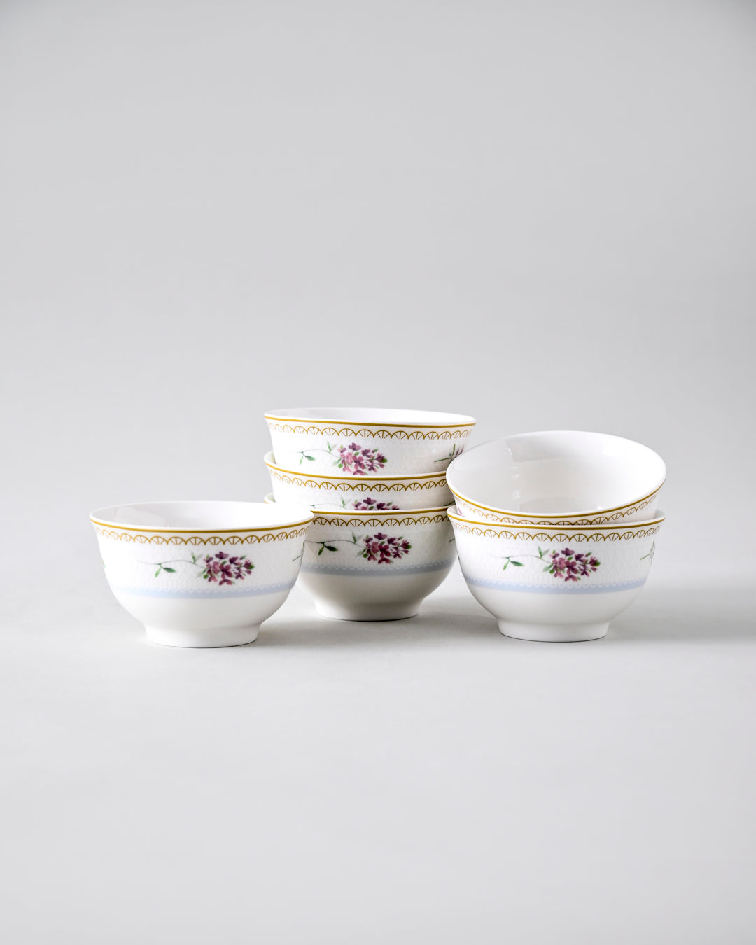 Botanical Grace Ceramic Dinner Set - 22 Piece