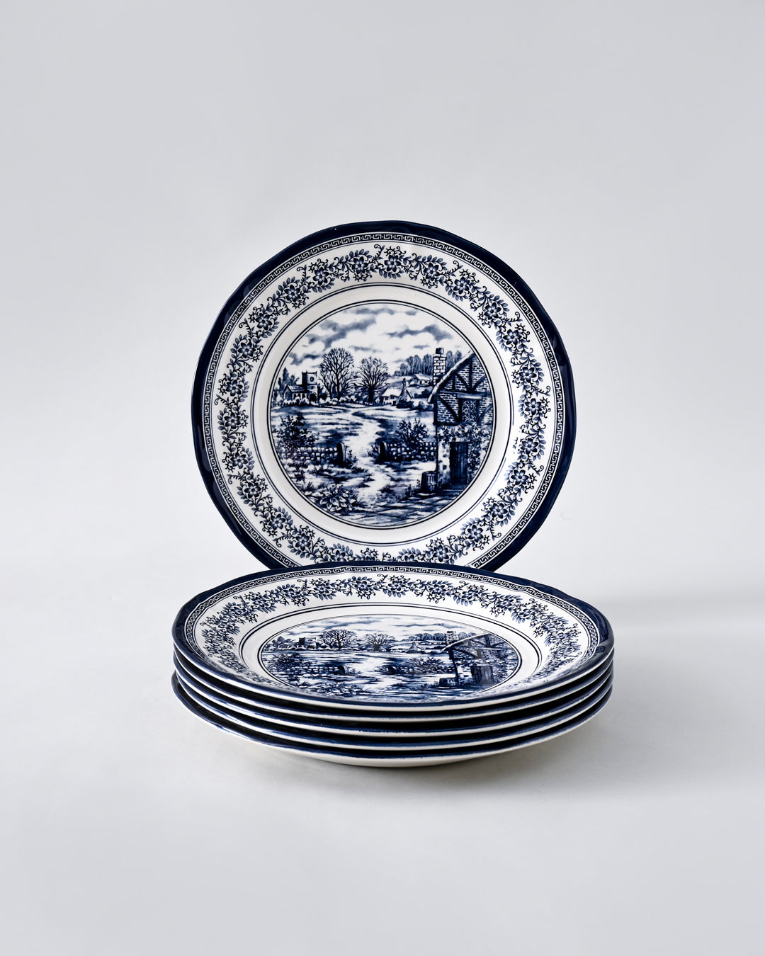 Halcyon Blue Ceramic Dinner Set - 28 Piece