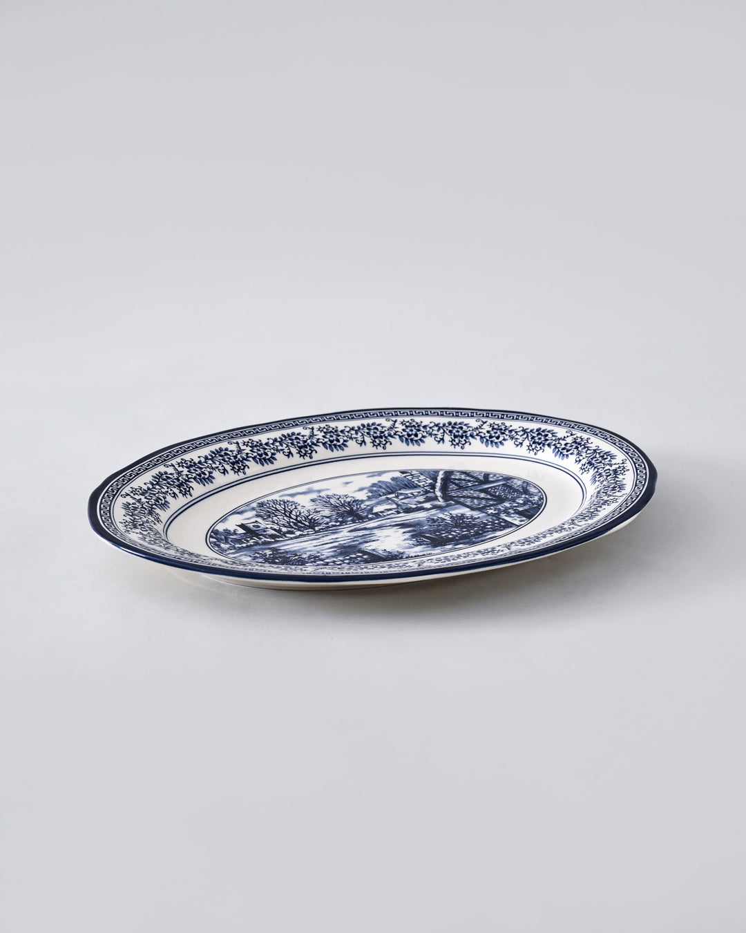 Halcyon Blue Ceramic Dinner Set - 28 Piece