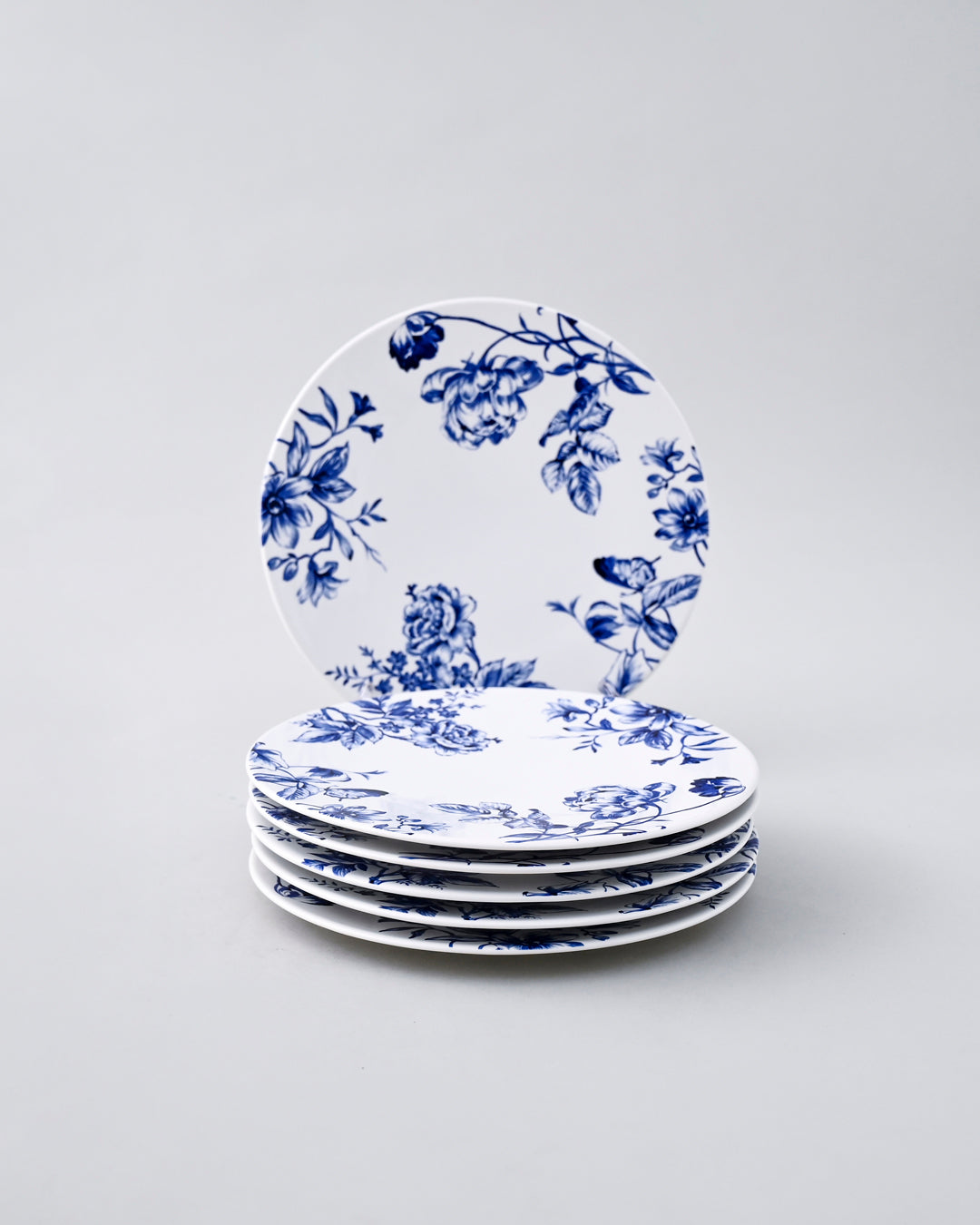 Azure Bloom Ceramic Dinner Set - 21 Piece