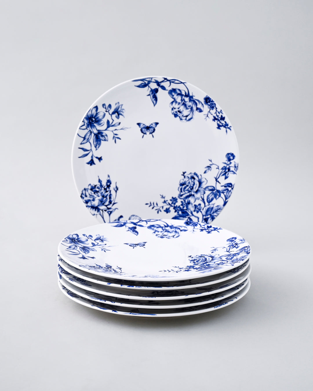 Azure Bloom Ceramic Dinner Set - 21 Piece