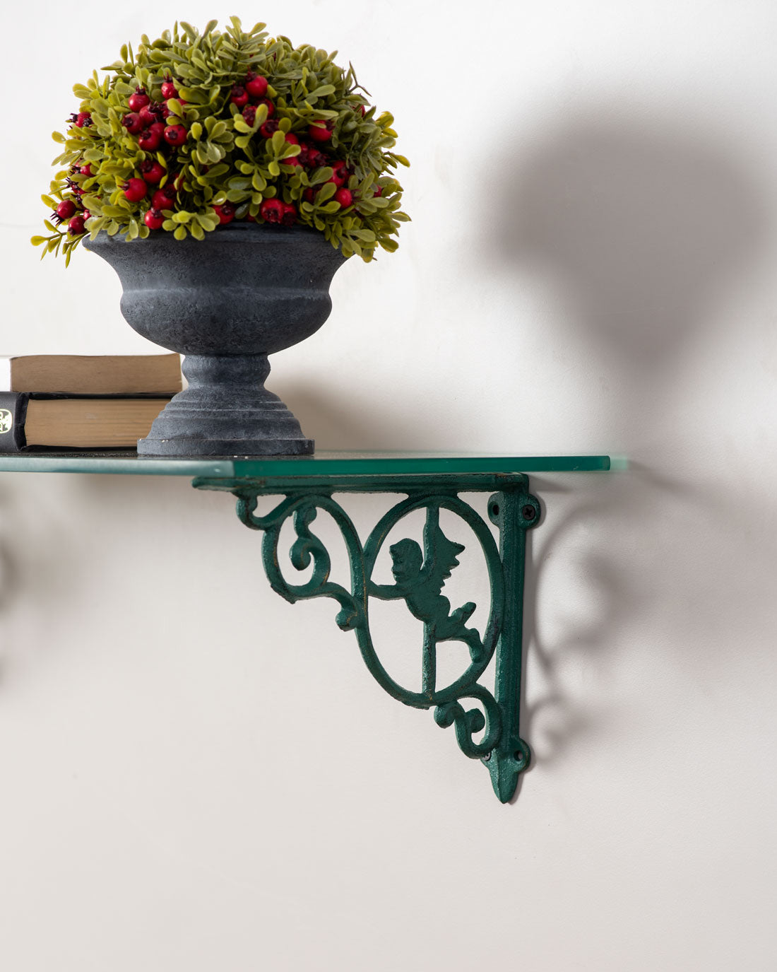 Angel Cherub Cast Iron Decorative Shelf Set