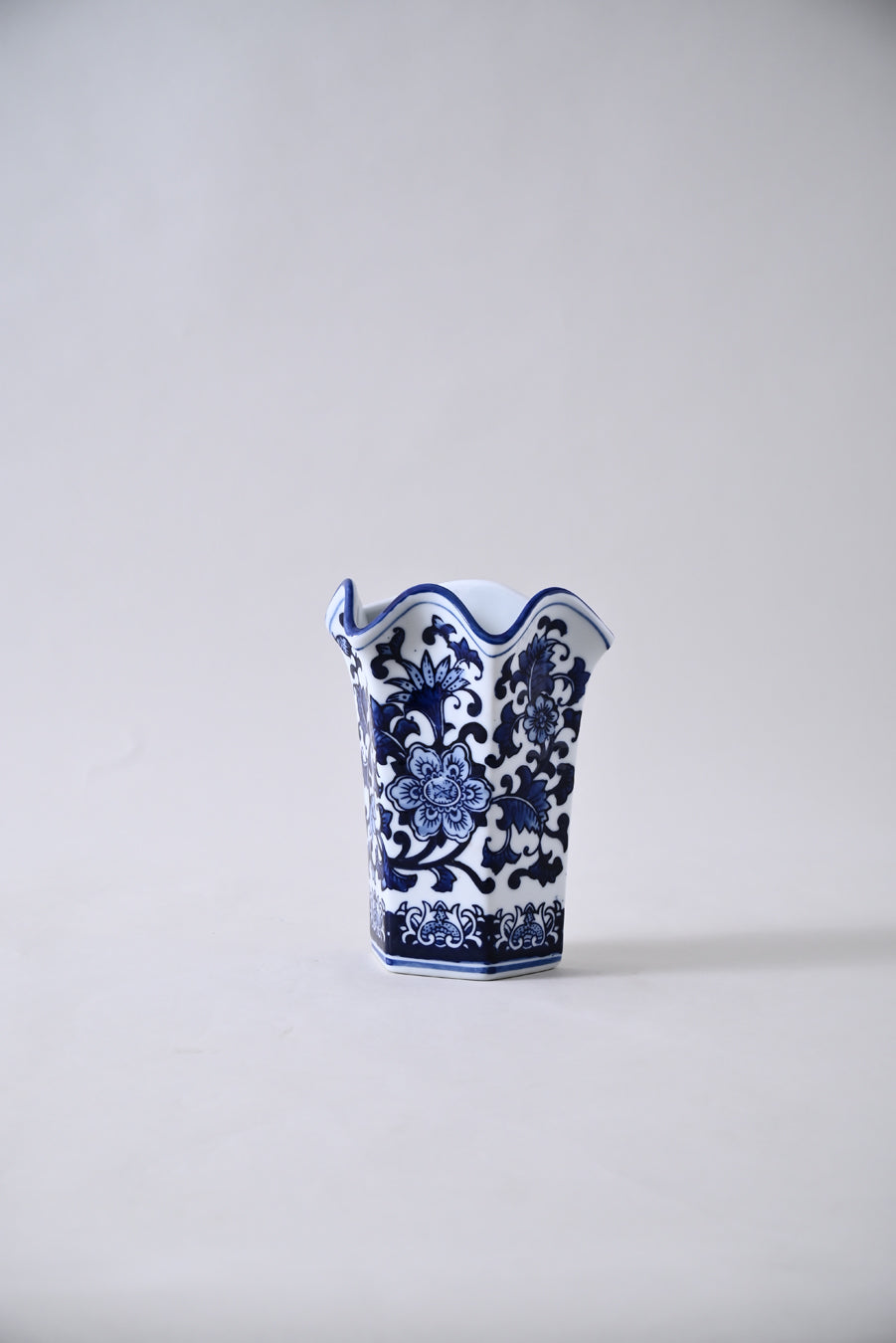 Blue Blossom Elegance Wall Vase