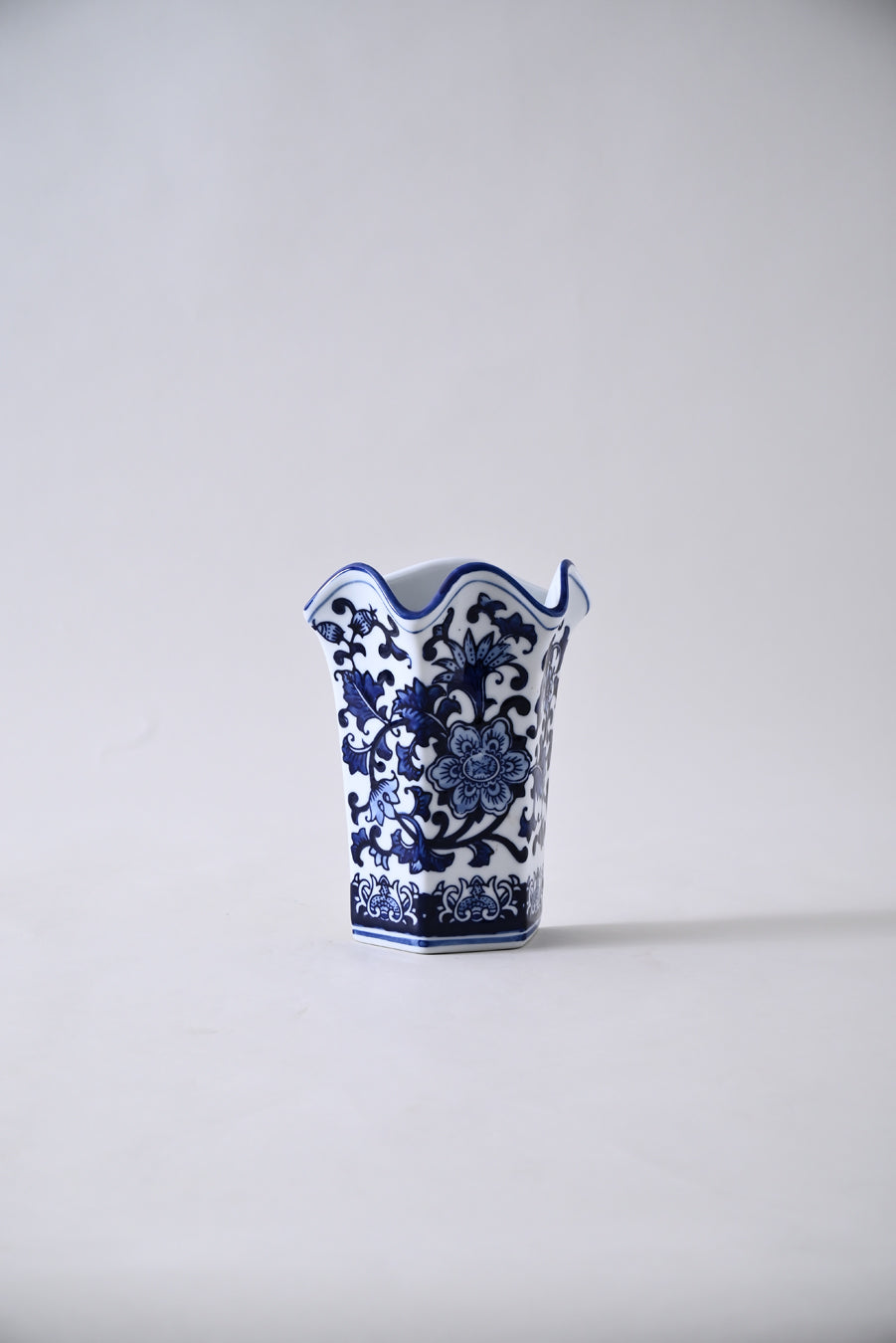 Blue Blossom Elegance Wall Vase
