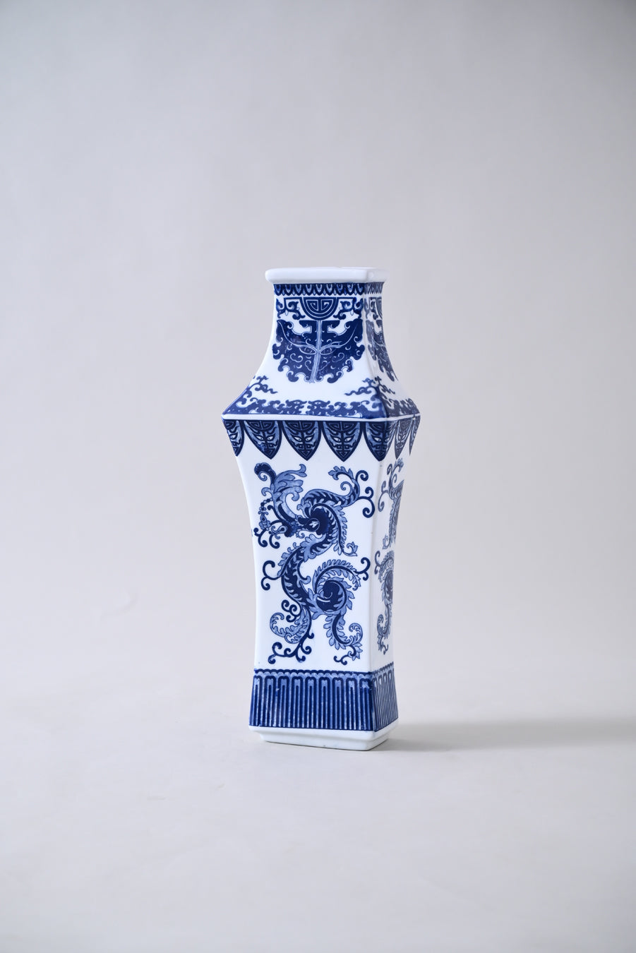 Celestial Tower Blue and White Wall Vase