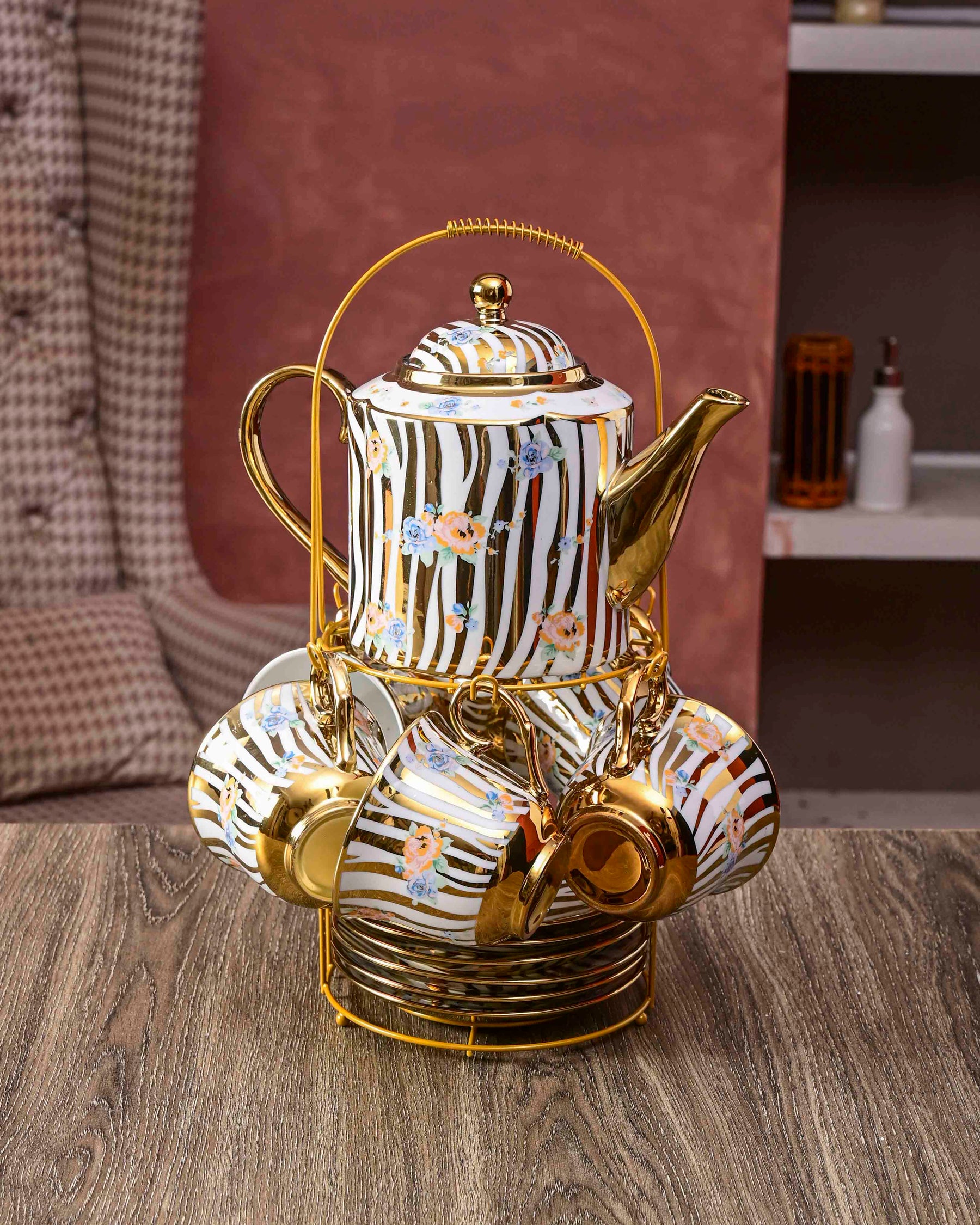 Briony 14-Piece Tea Set with Stand