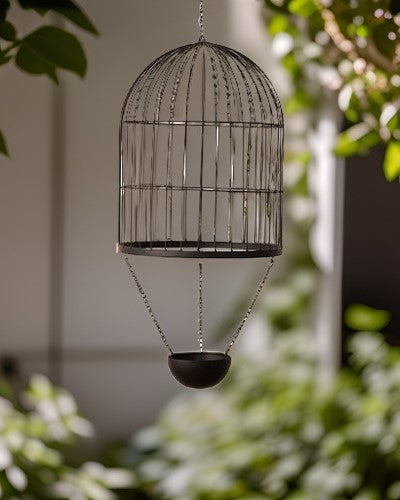 Decorative Hanging Cage Planter - Small - The Decor Kart