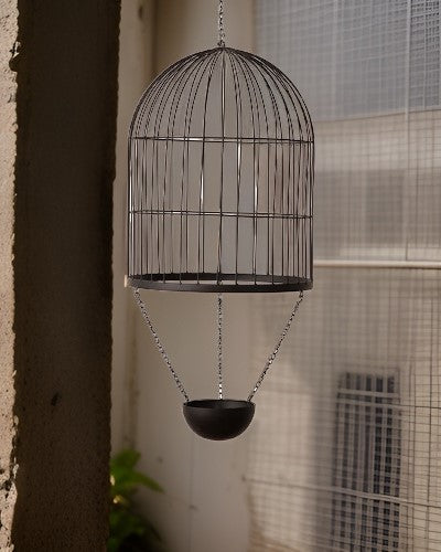 Decorative Hanging Cage Planter - Small - The Decor Kart