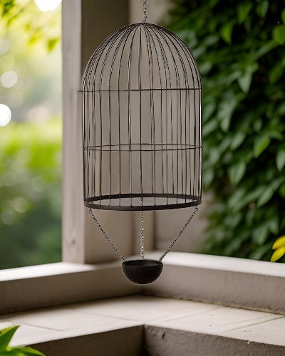 Decorative Hanging Cage Planter - Medium - The Decor Kart