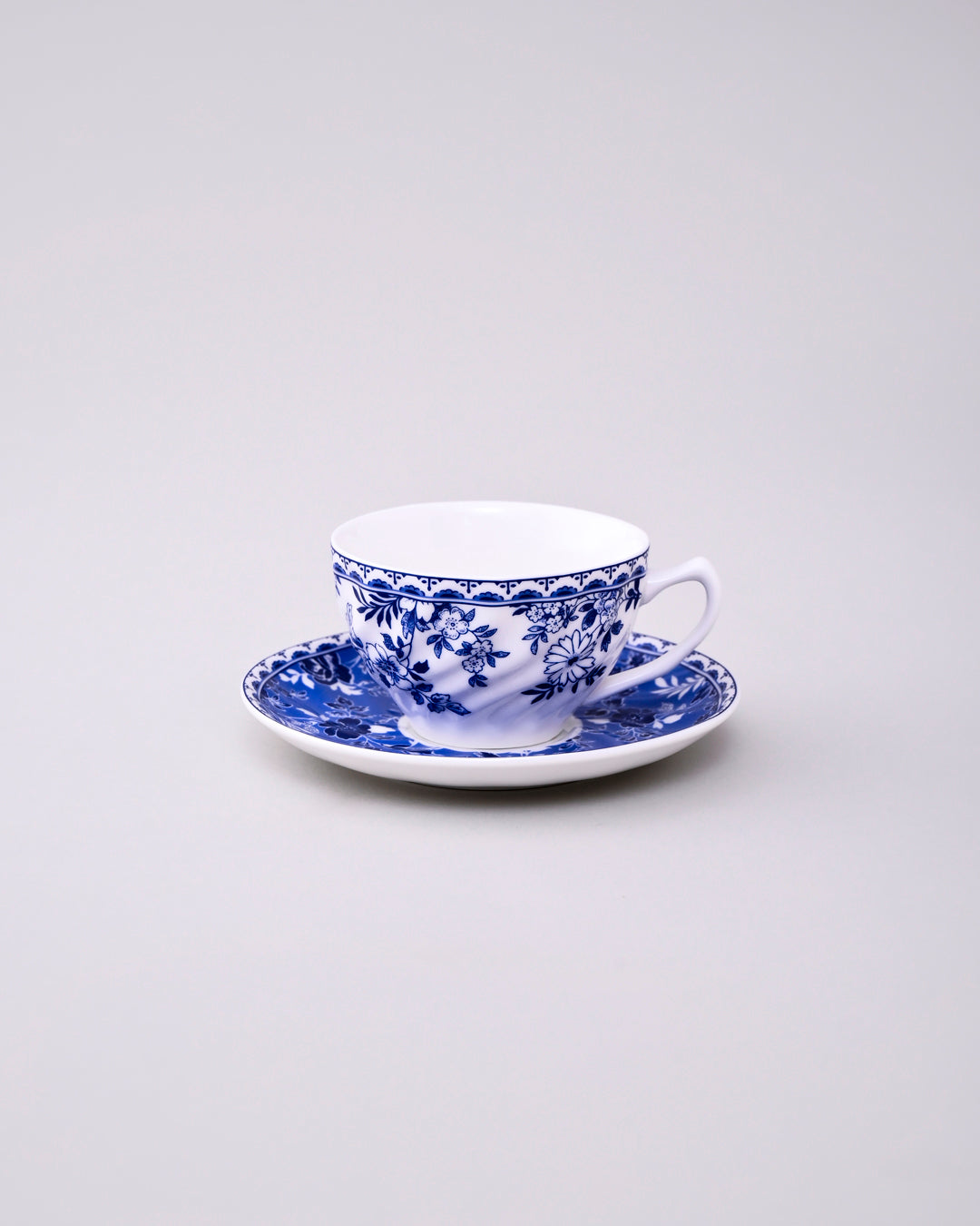 Classic Delft Blue Tea Cup With Saucer