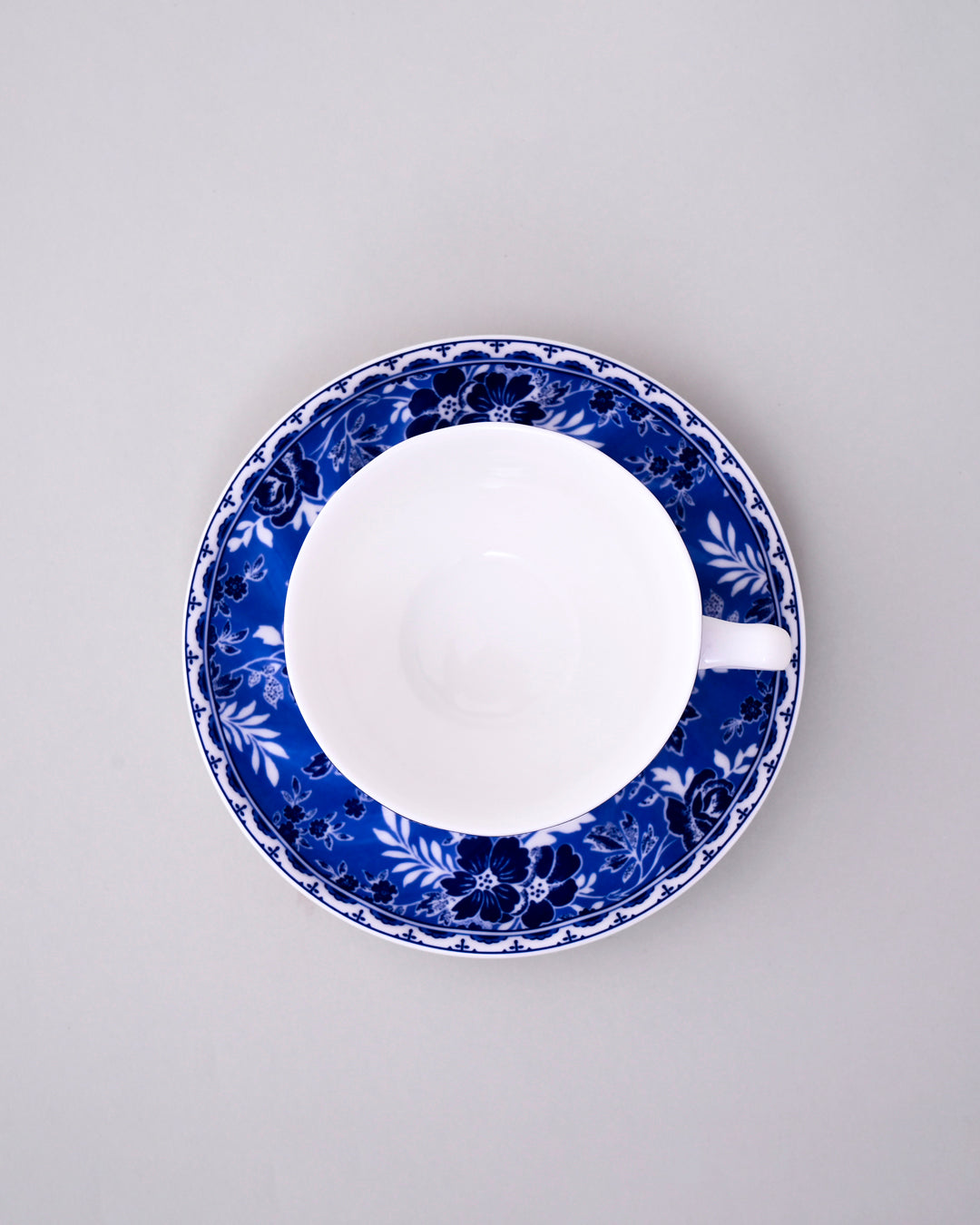 Classic Delft Blue Tea Cup With Saucer