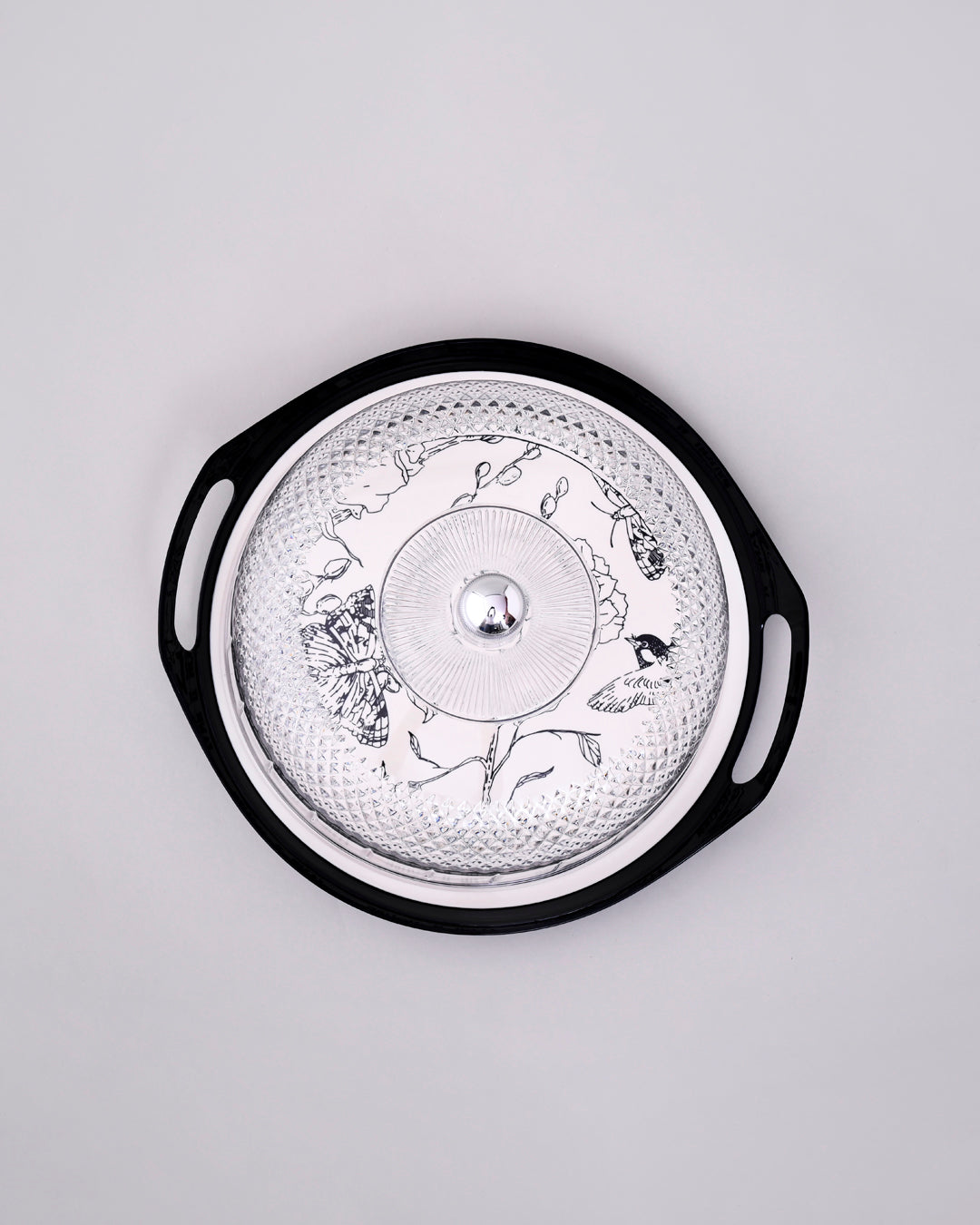 Royal Prism Cake Stand With Glass Dome