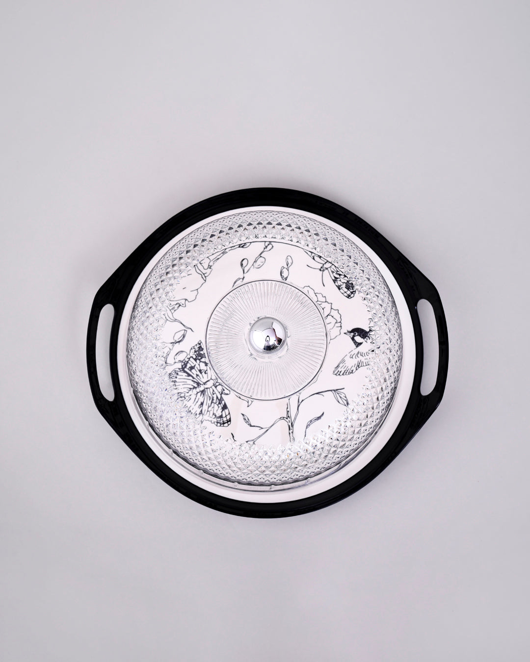 Royal Prism Cake Stand With Glass Dome