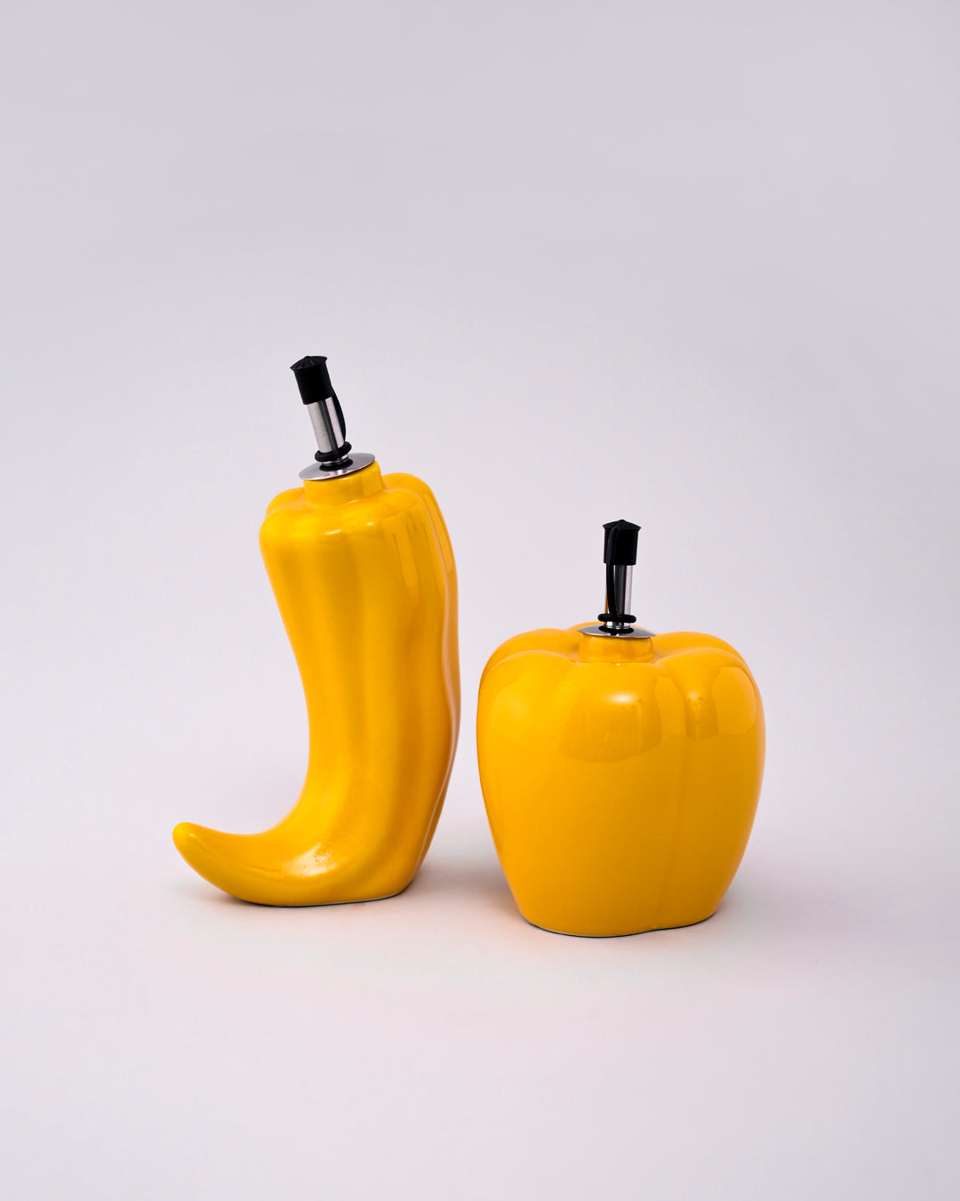 Yellow Capsicum Ceramic Oil Dispenser
