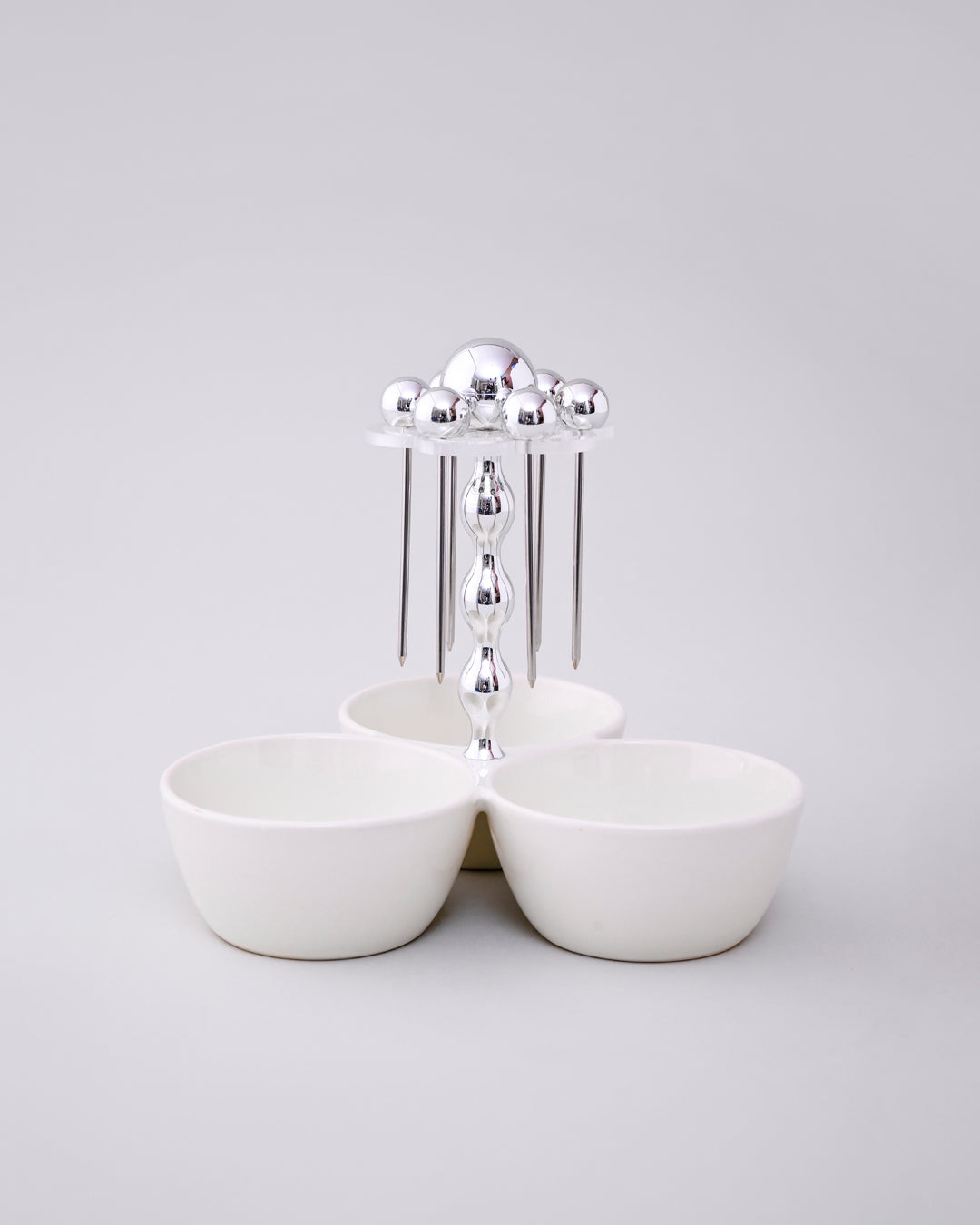 Trio Condiment Server with Pick Holder