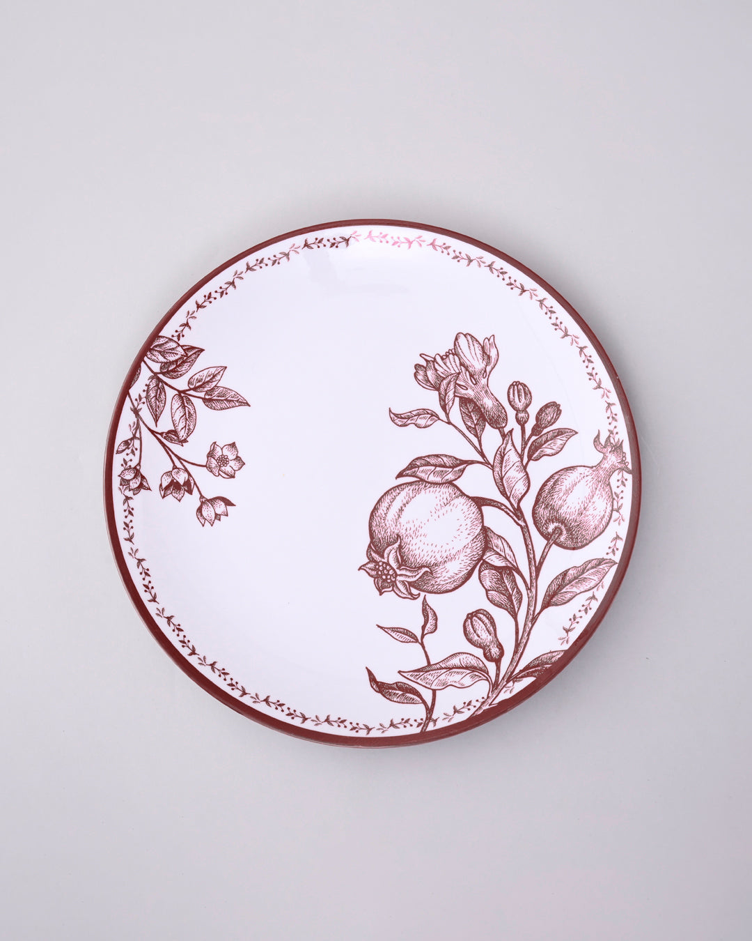 Timeless Pomegranate Charm Dinner Set Red - Set of 16