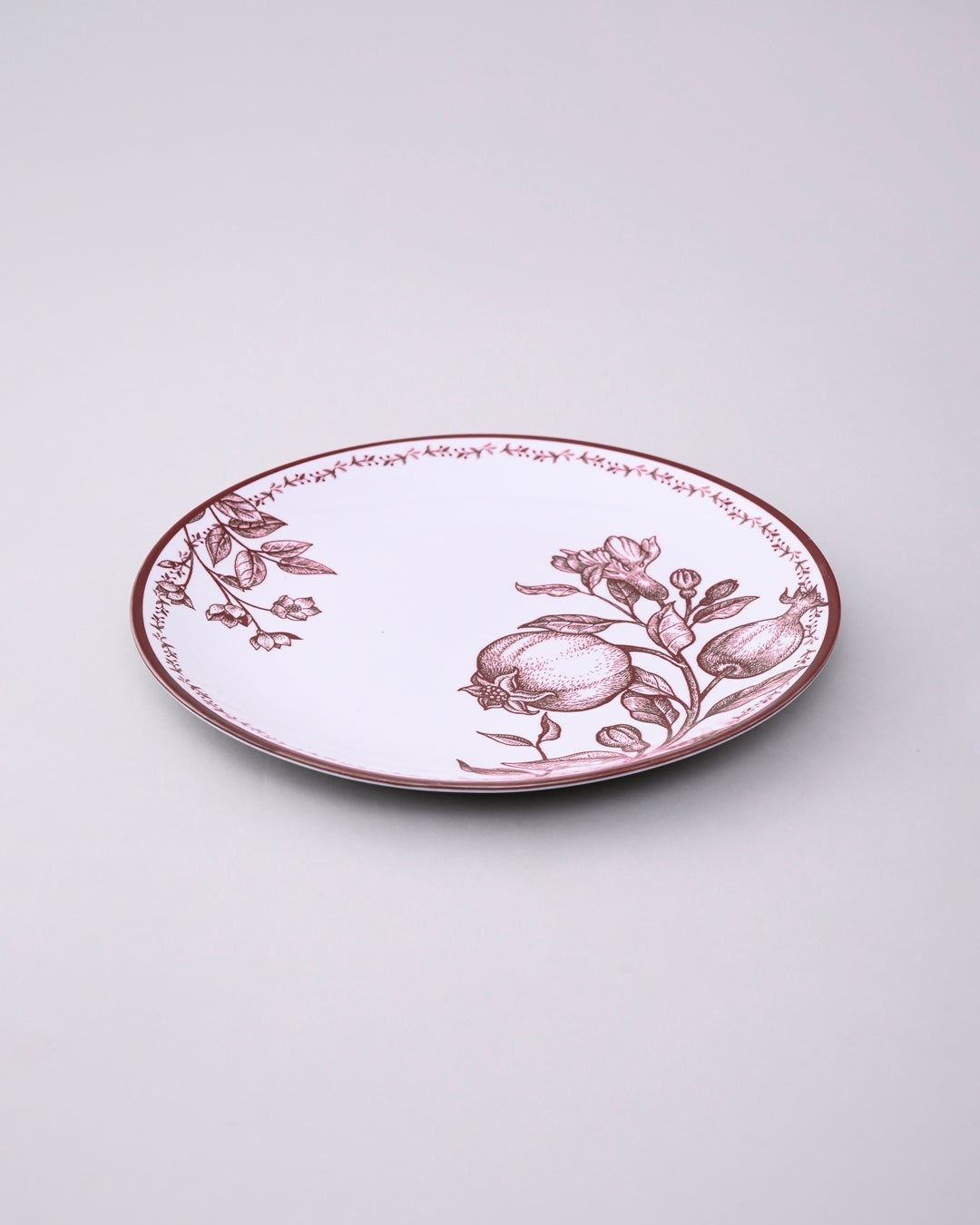 Timeless Pomegranate Charm Dinner Set Red - Set of 16