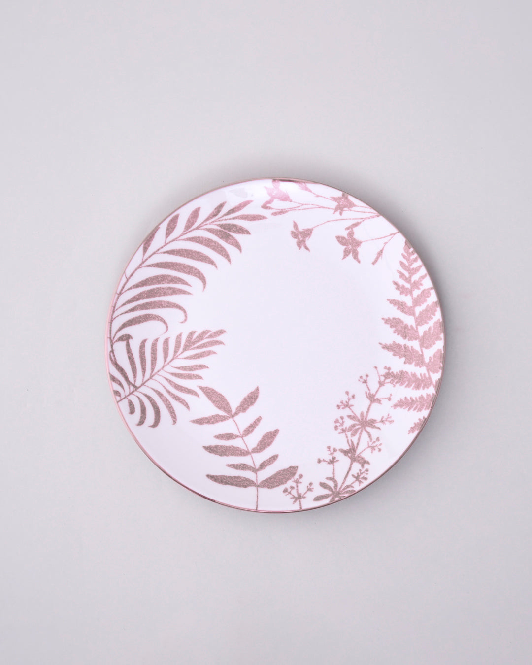 Pink Fern Serenity Dinner Set - Set of 16