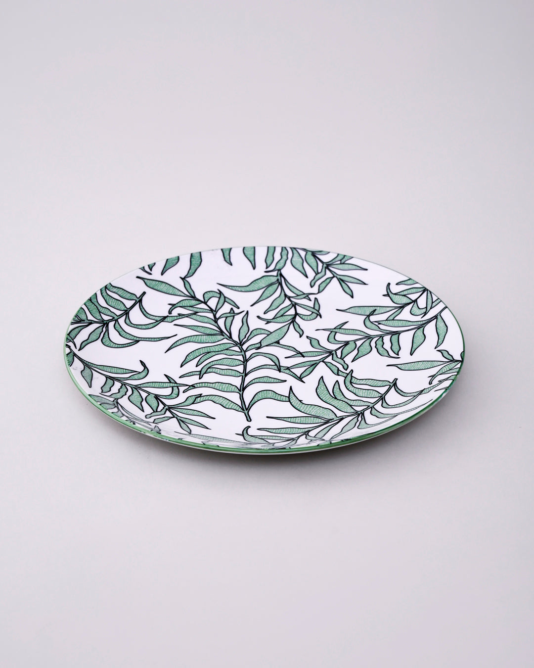 Verdant Leaf Harmony Dinner Set - Set of 16