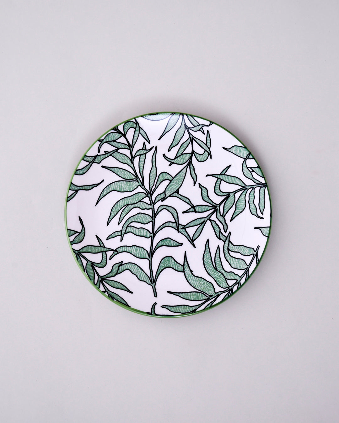 Verdant Leaf Harmony Dinner Set - Set of 16