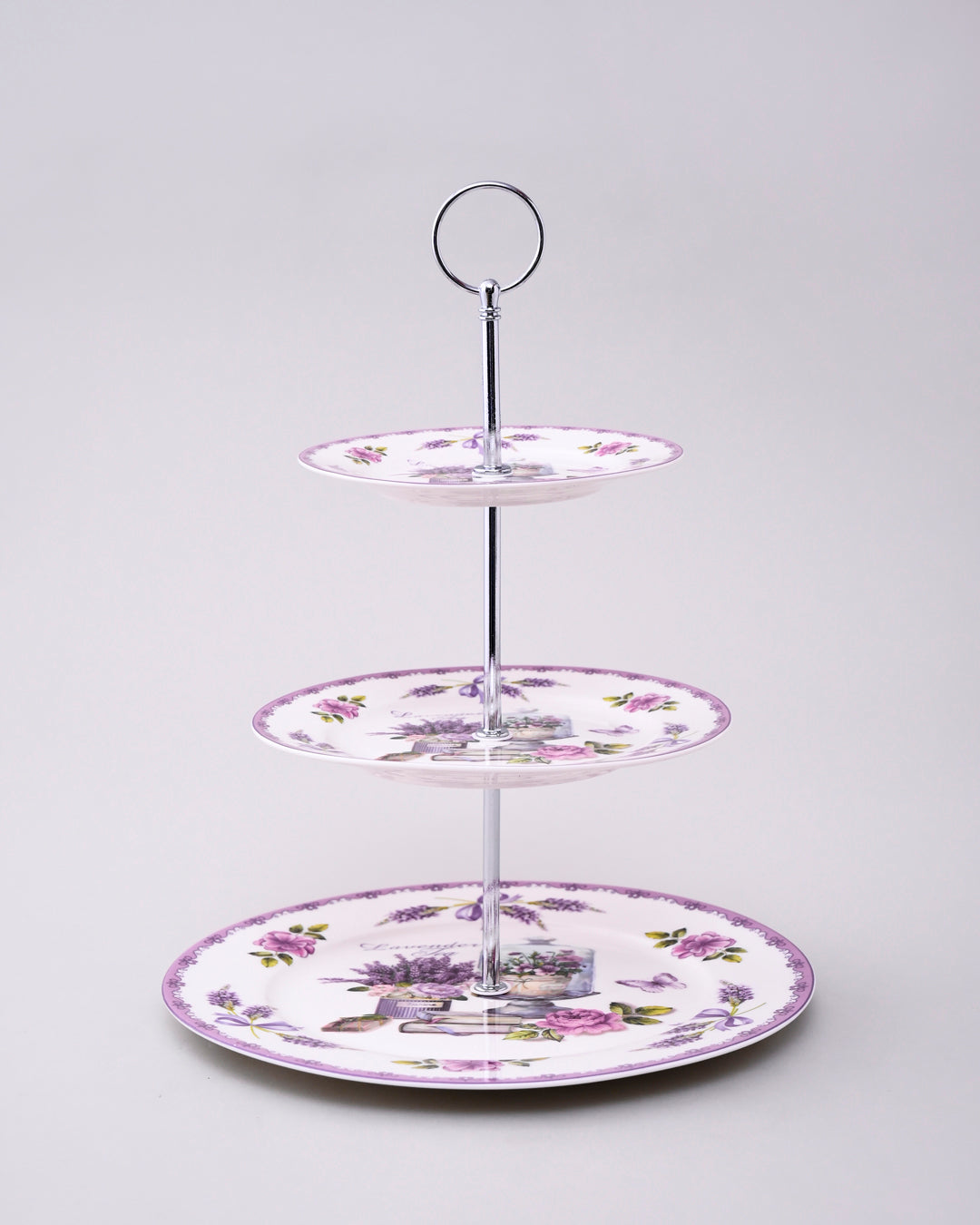 Whispers of Lavender 3-Tier Cake Stand