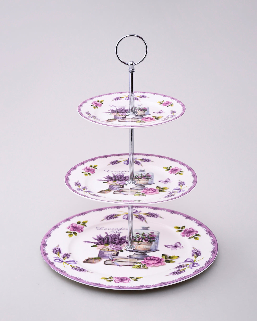 Whispers of Lavender 3-Tier Cake Stand