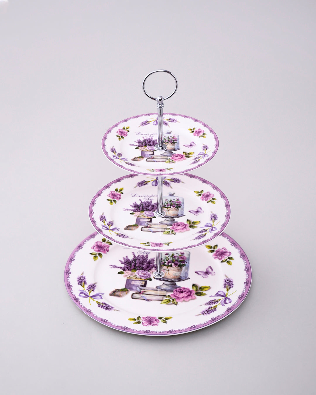 Whispers of Lavender 3-Tier Cake Stand