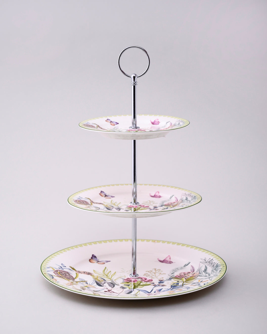 Botanical Butterfly Bliss 3-Tier Cake Stand