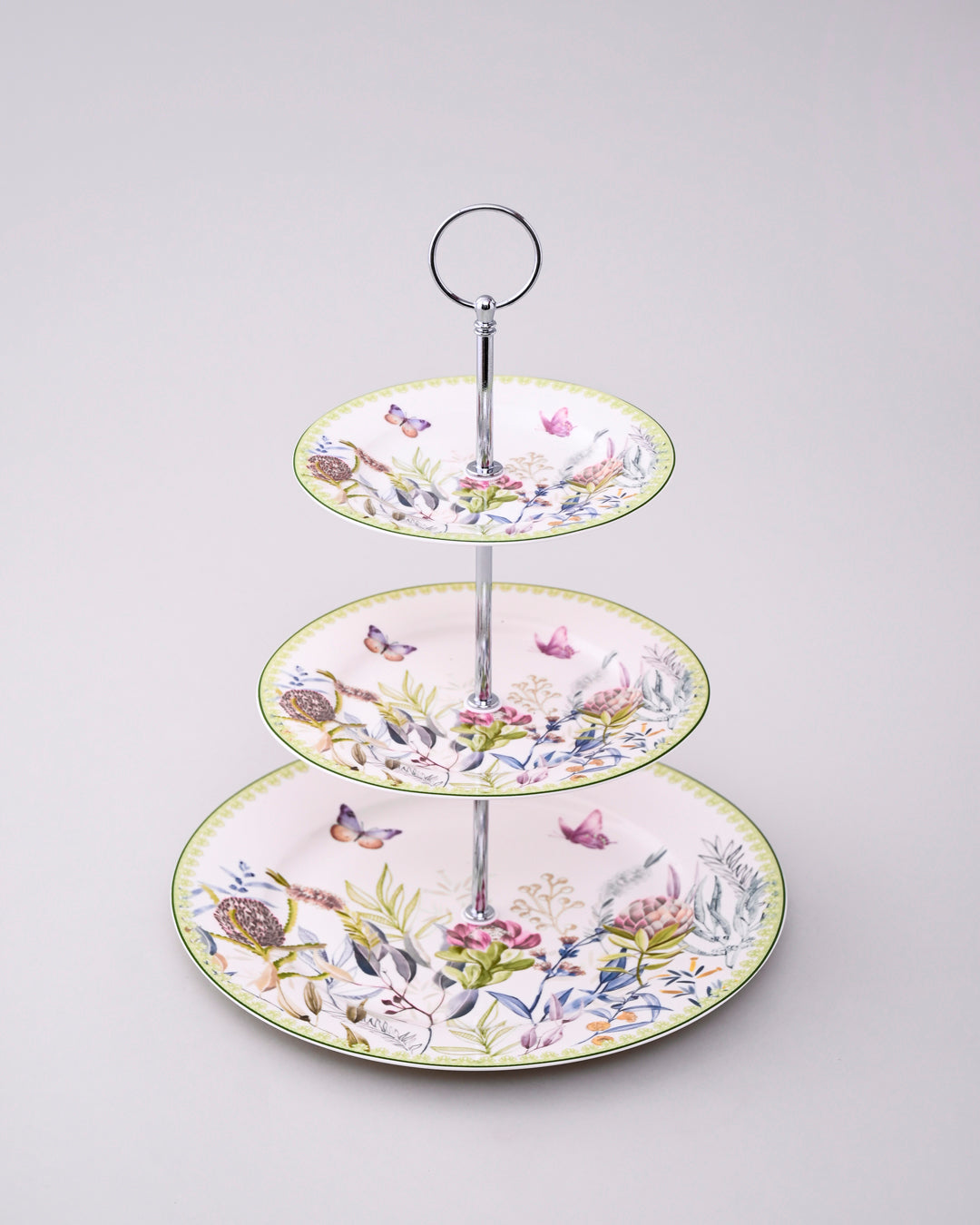 Botanical Butterfly Bliss 3-Tier Cake Stand