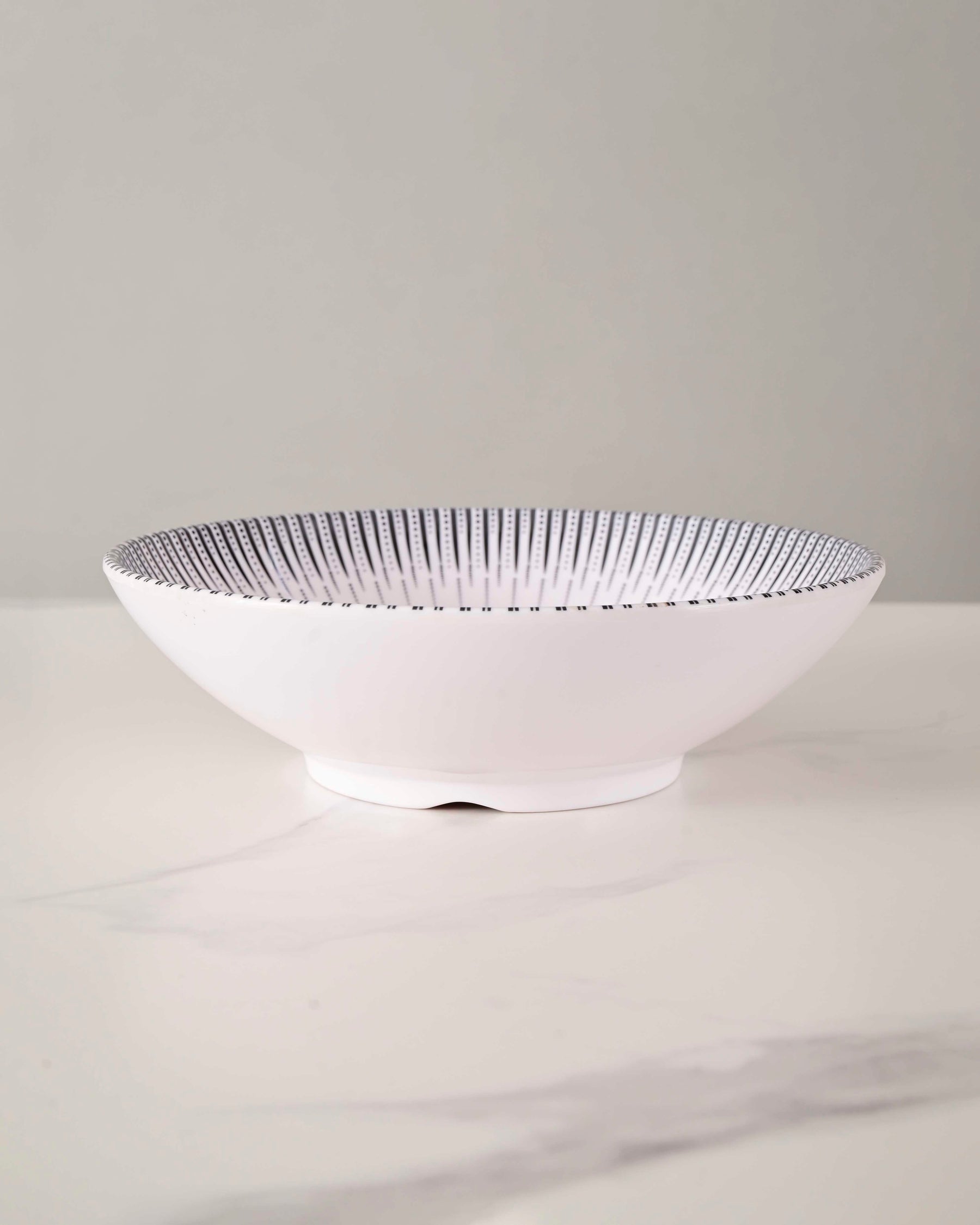 Elyssi Melamine Serving Bowl - White