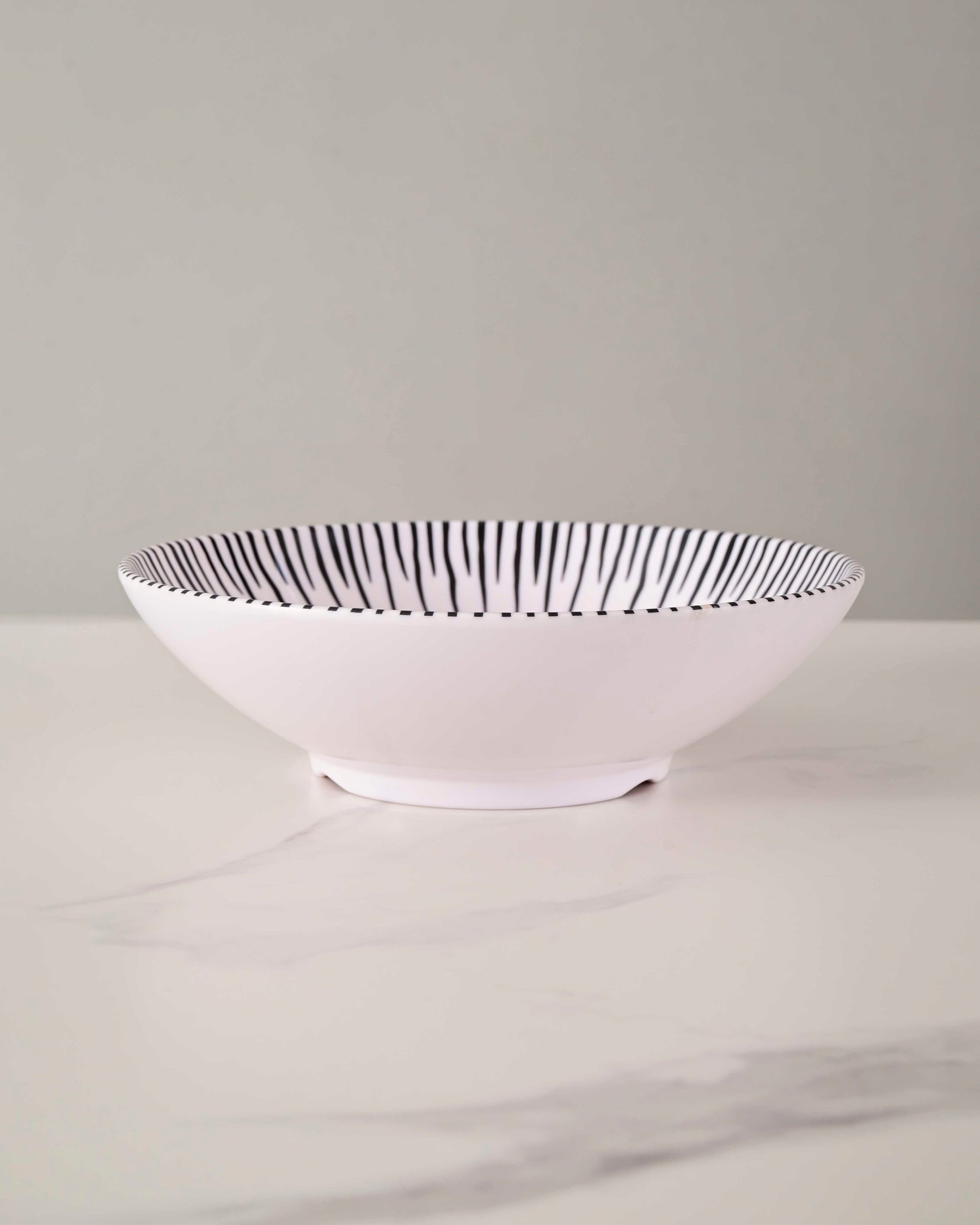 Monique Melamine Serving Bowl - White