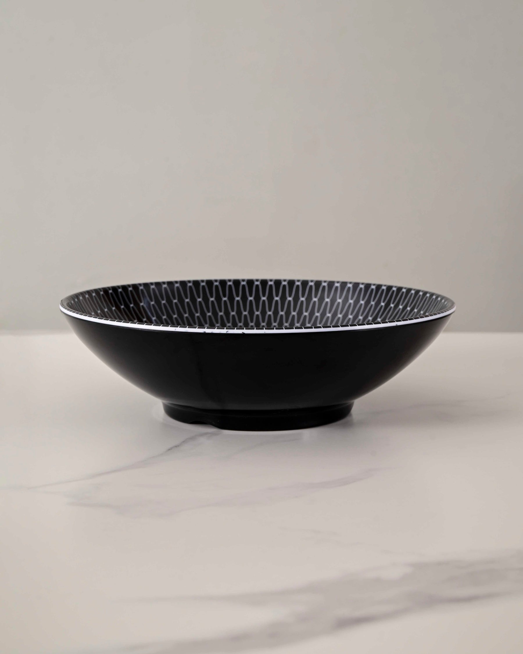 Palace Melamine Serving Bowl - Black