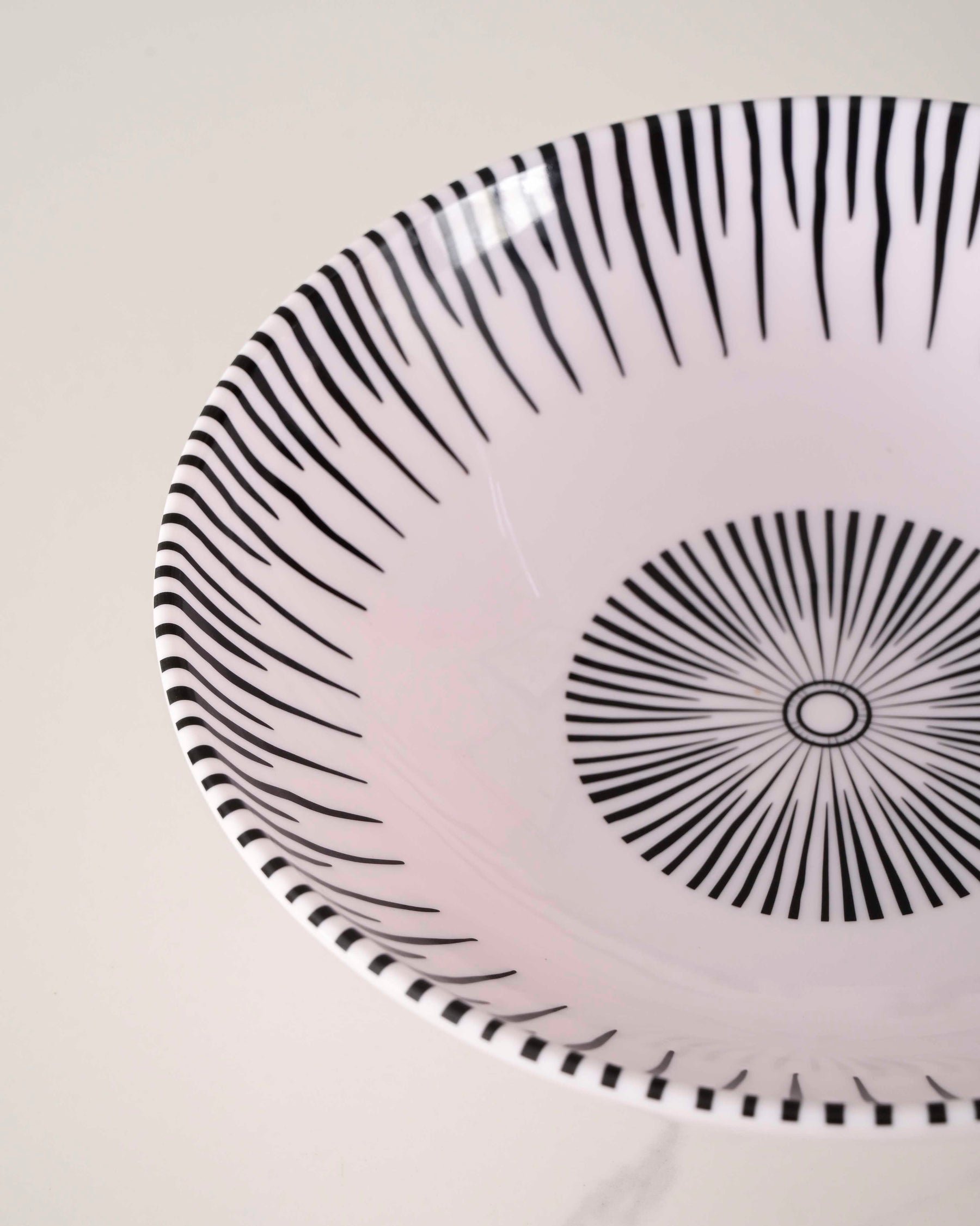 Monique Melamine Serving Bowl - White