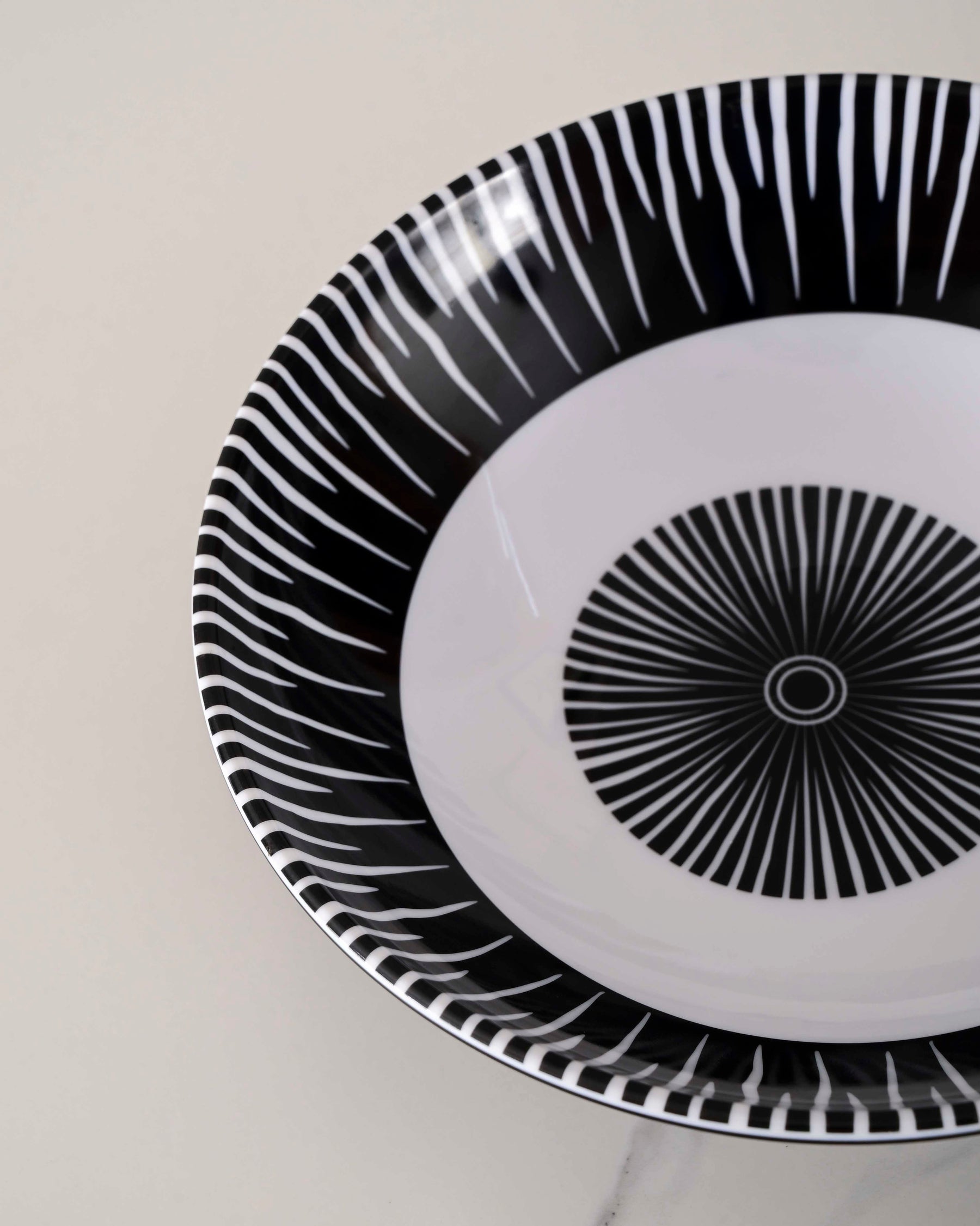 Monique Melamine Serving Bowl - Black