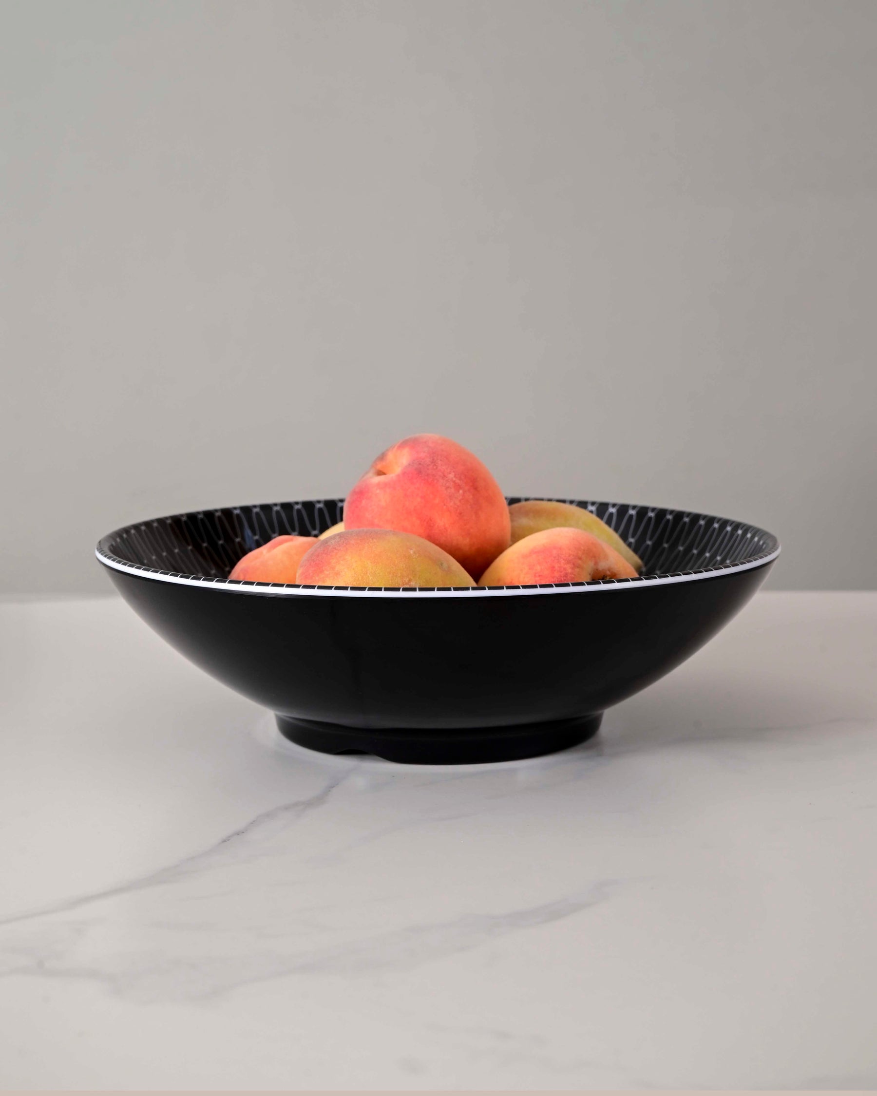 Palace Melamine Serving Bowl - Black