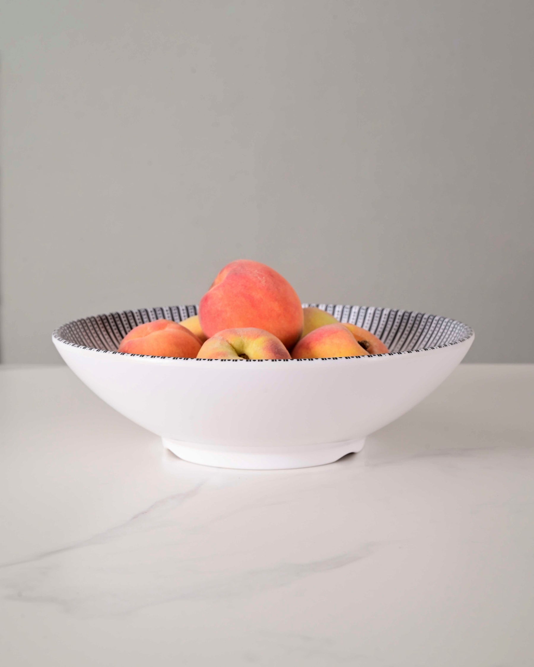Elyssi Melamine Serving Bowl - White