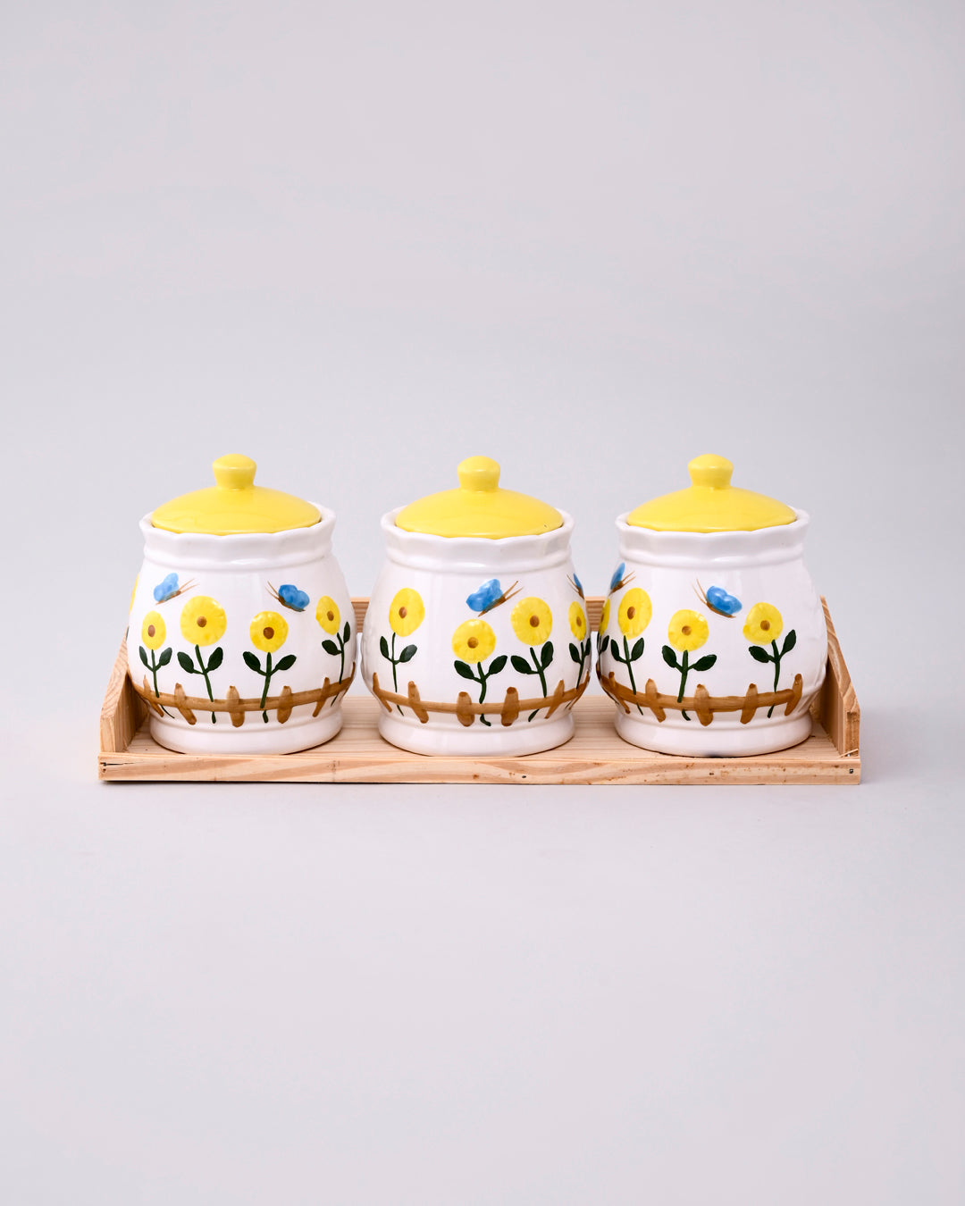 Sunflower Bilss Kitchen Canister - Set Of 3